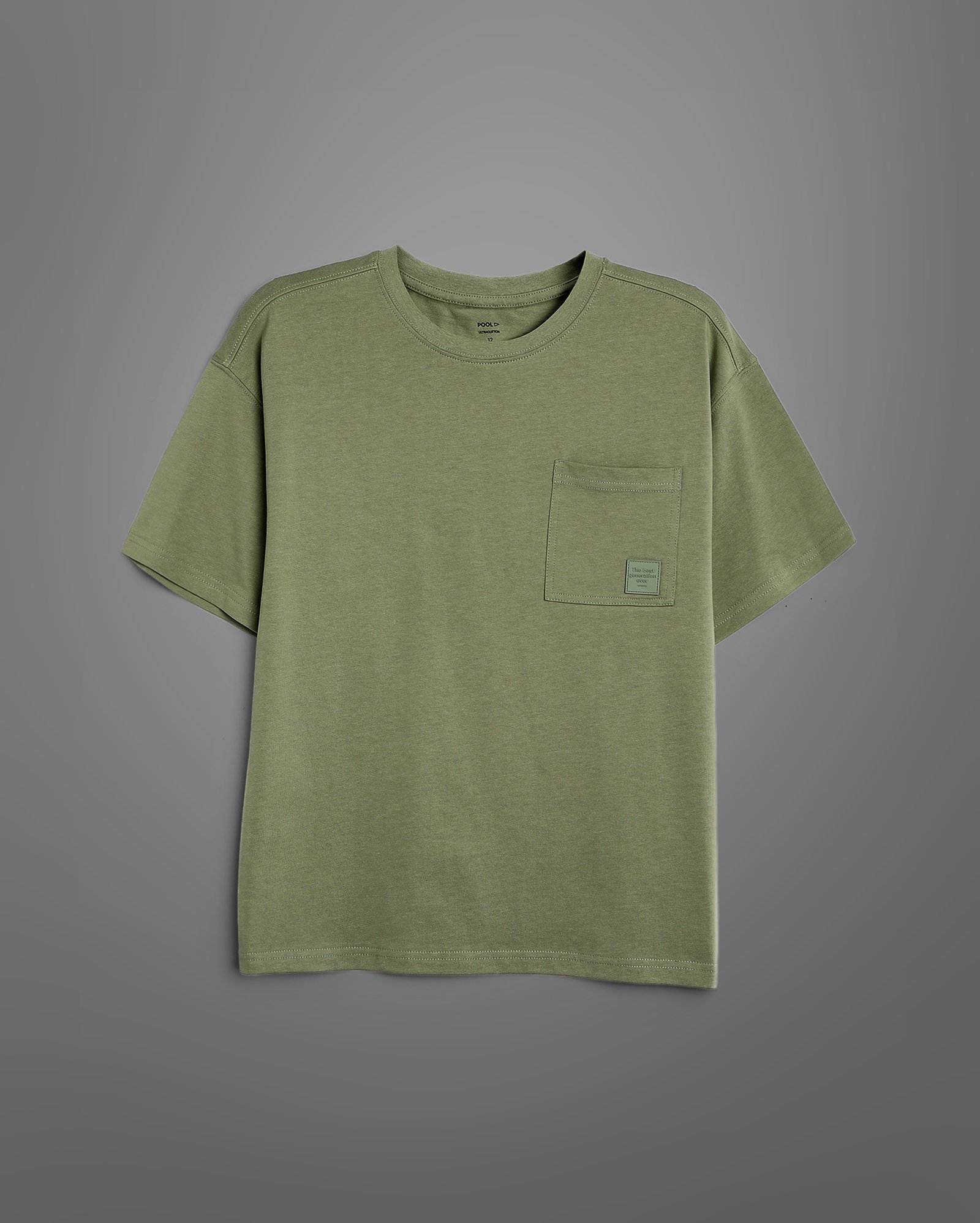 Camiseta juvenil algodão Tech UltraCotton - Verde Musgo
