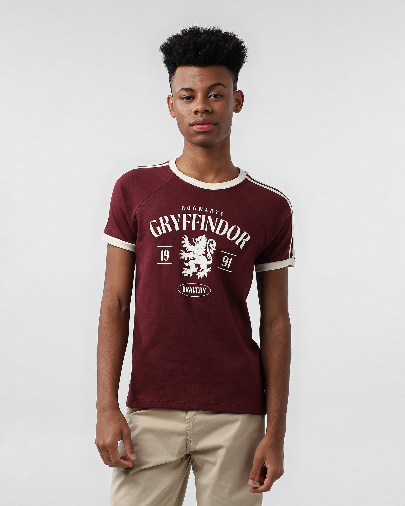 Camiseta juvenil Harry Potter Grifinória vermelha | FANLAB