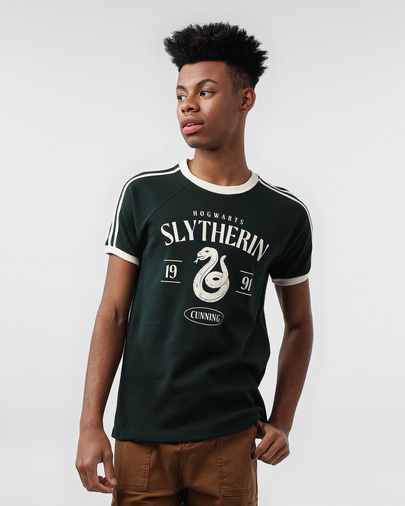 Camiseta juvenil Harry Potter Sonserina verde | FANLAB