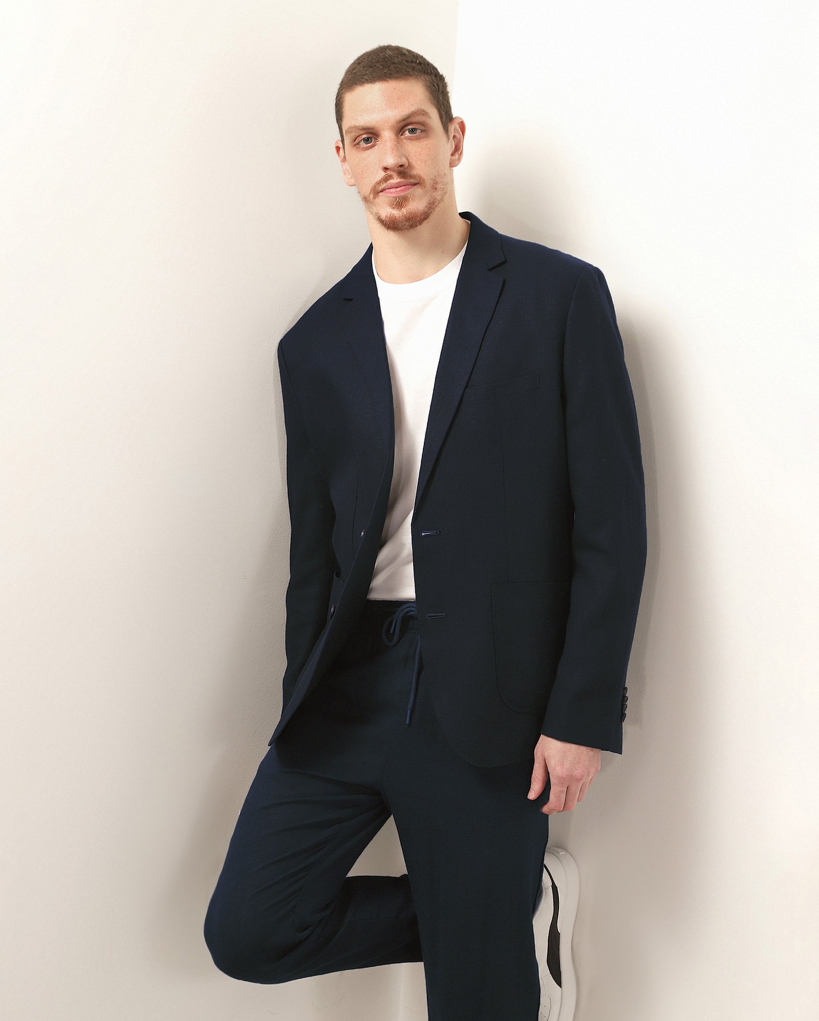 Blazer masculino em viscolinho acinturado - Azul Escuro | Original by Riachuelo