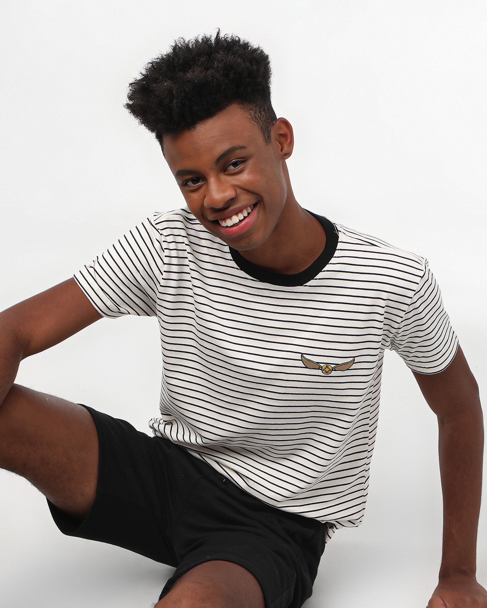 Camiseta juvenil Harry Potter quadribol off-white | FANLAB