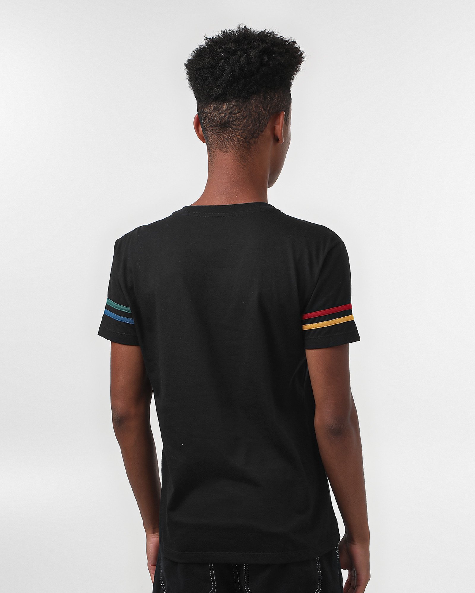 Camiseta juvenil manga curta Hogwarts preta | FANLAB