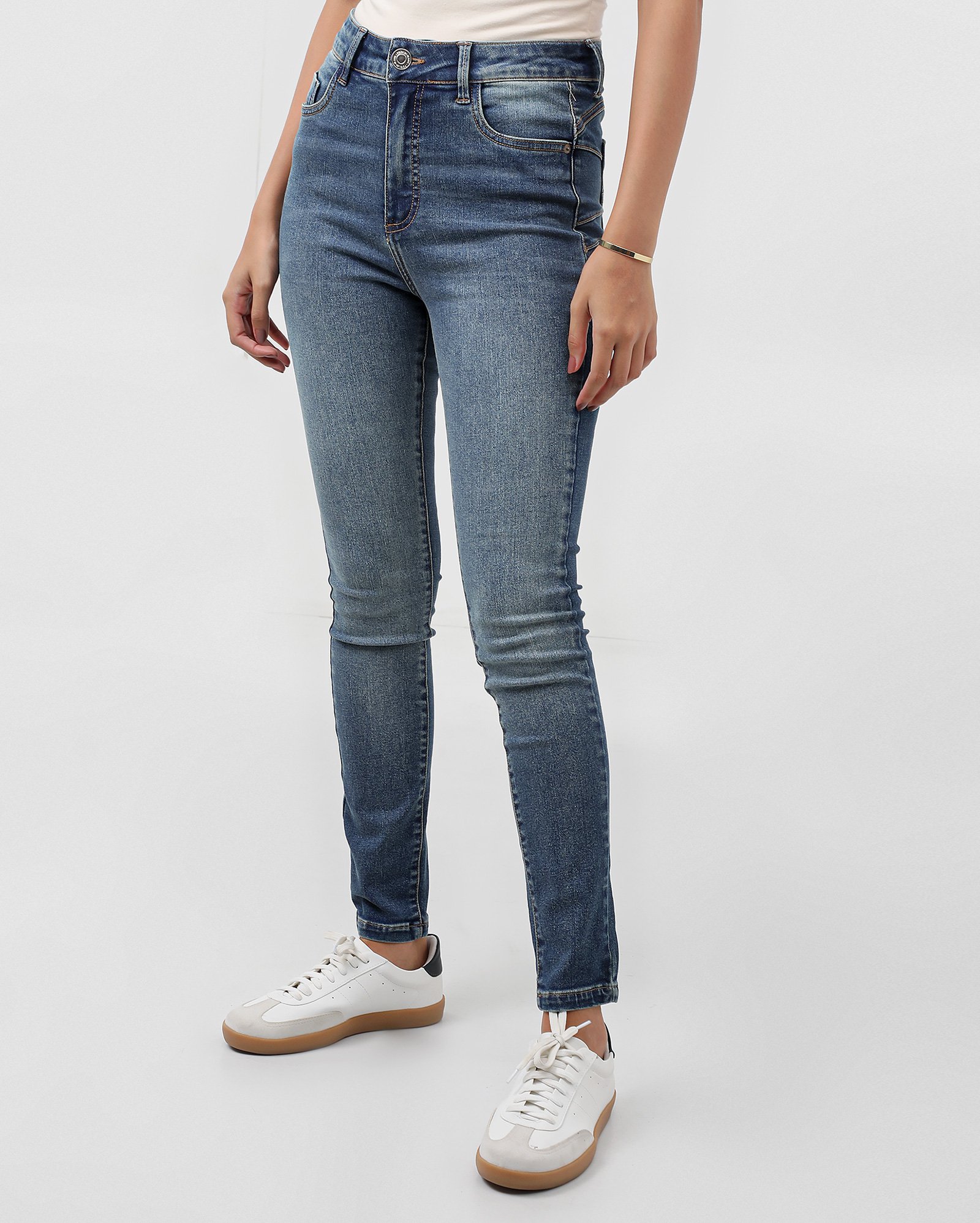 Calça jeans feminina skinny pool up Super Power - Jeans Médio | Pool Jeans