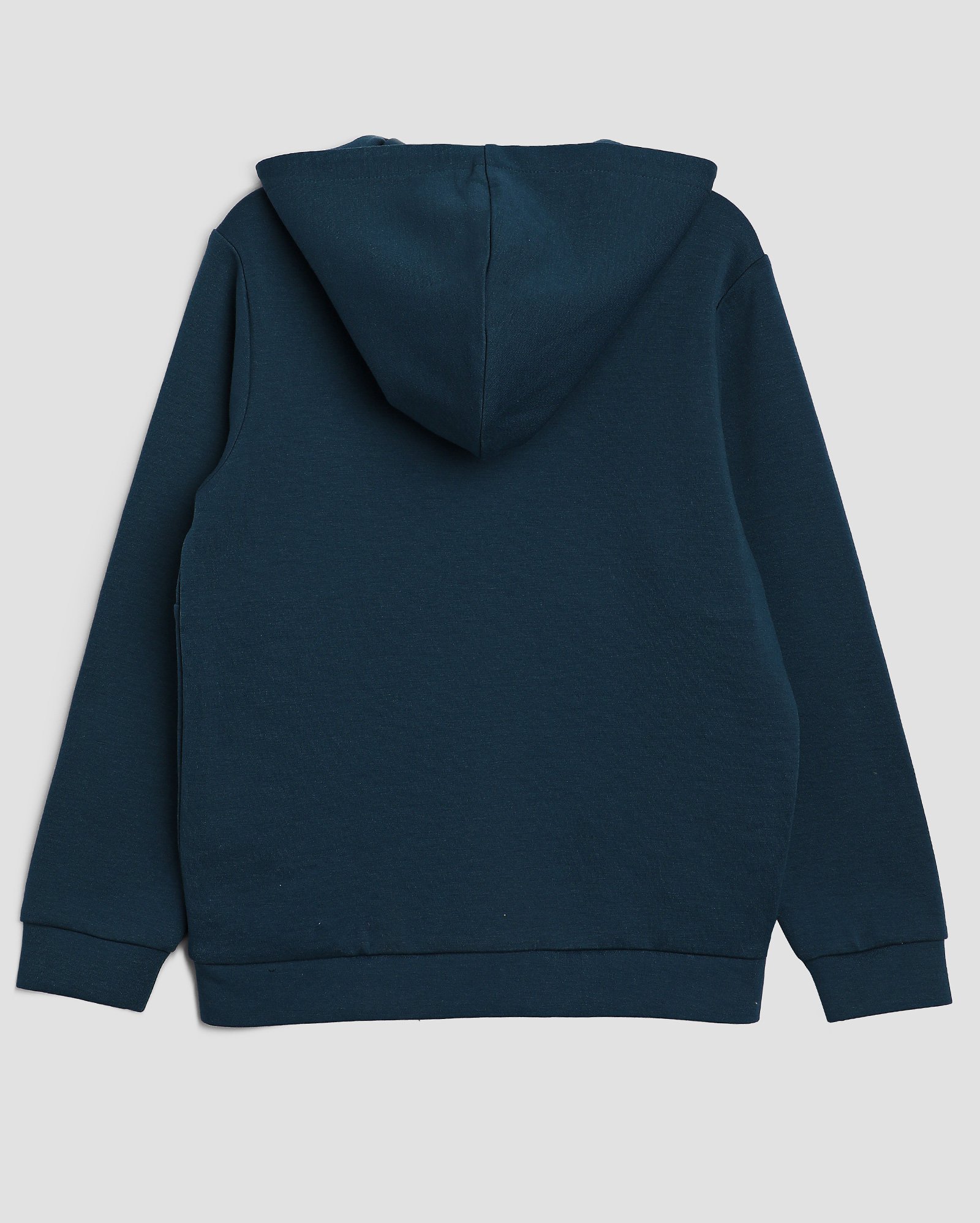 Blusa de moletom infantil com capuz lisa 4-10A azul | Pool Kids