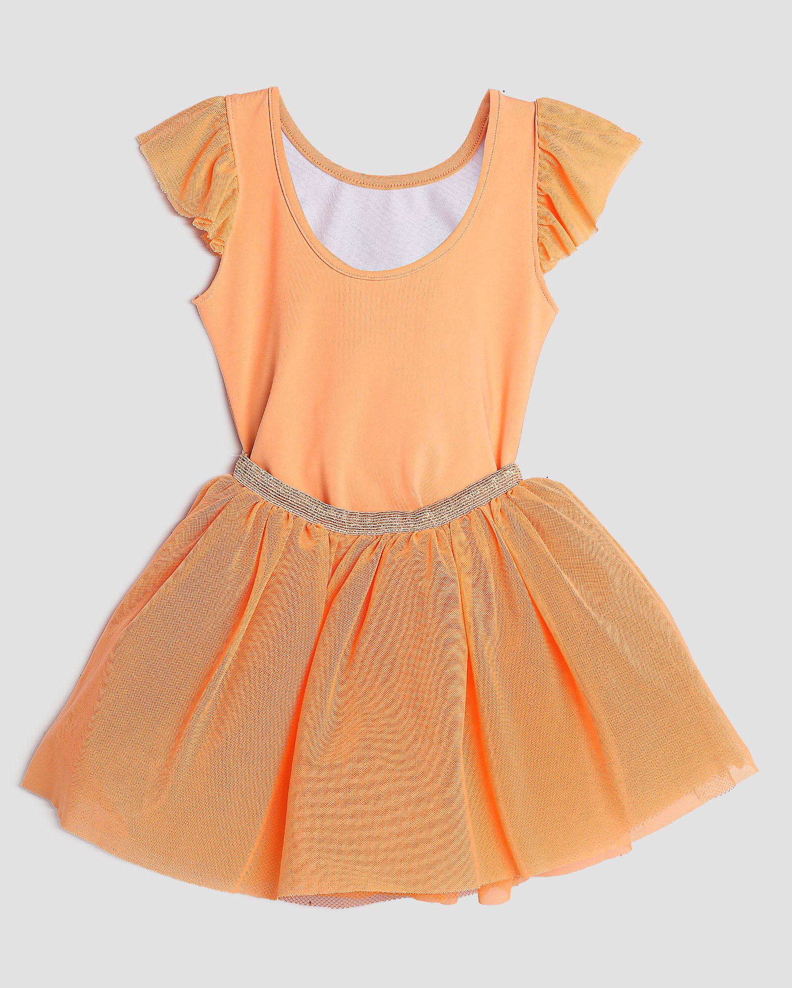 Fantasia vestido infantil Bingo tule 1-4A laranja | BBC