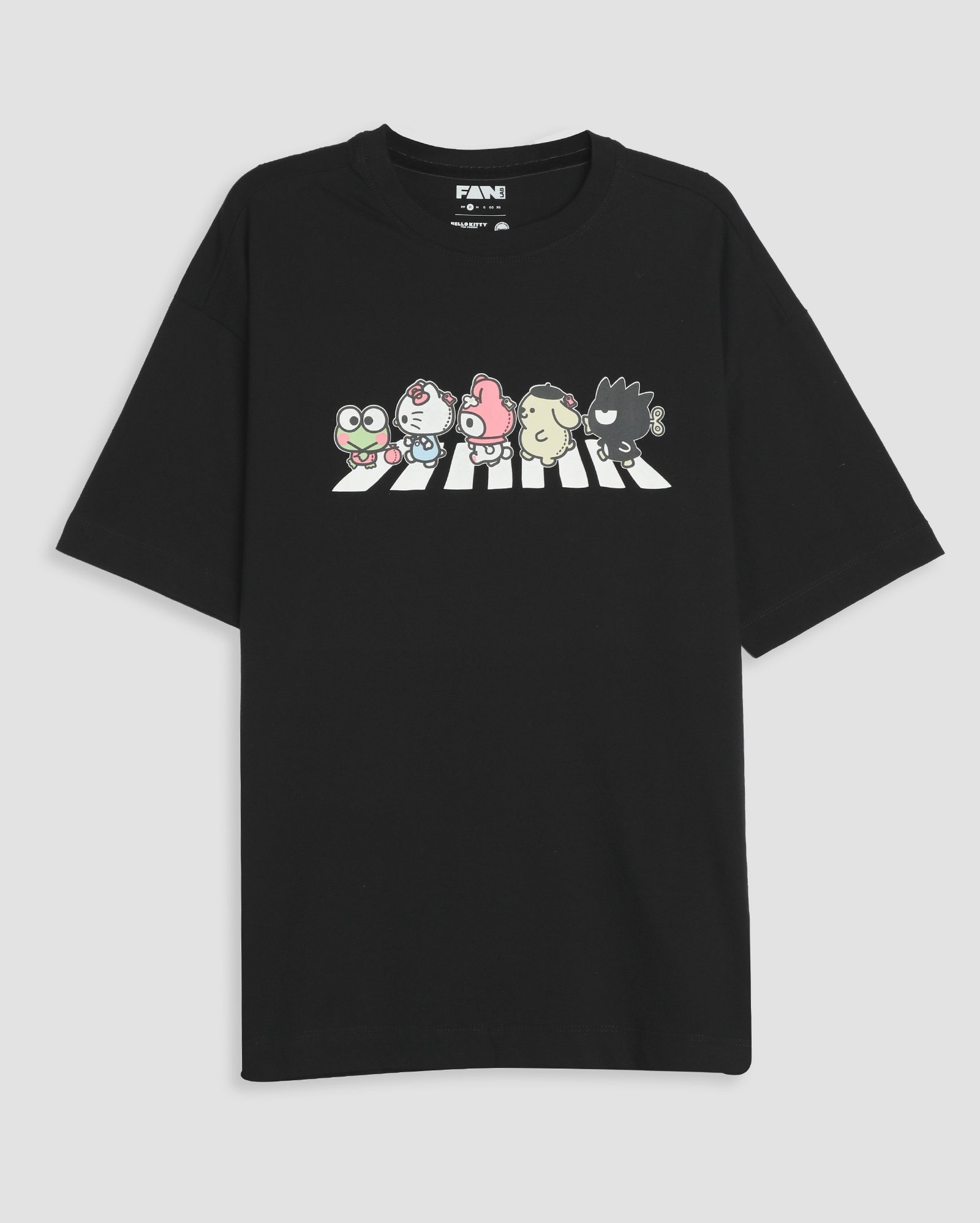 Riachuelo Camiseta Hello Kitty Abbey Road Preta Fanlab
