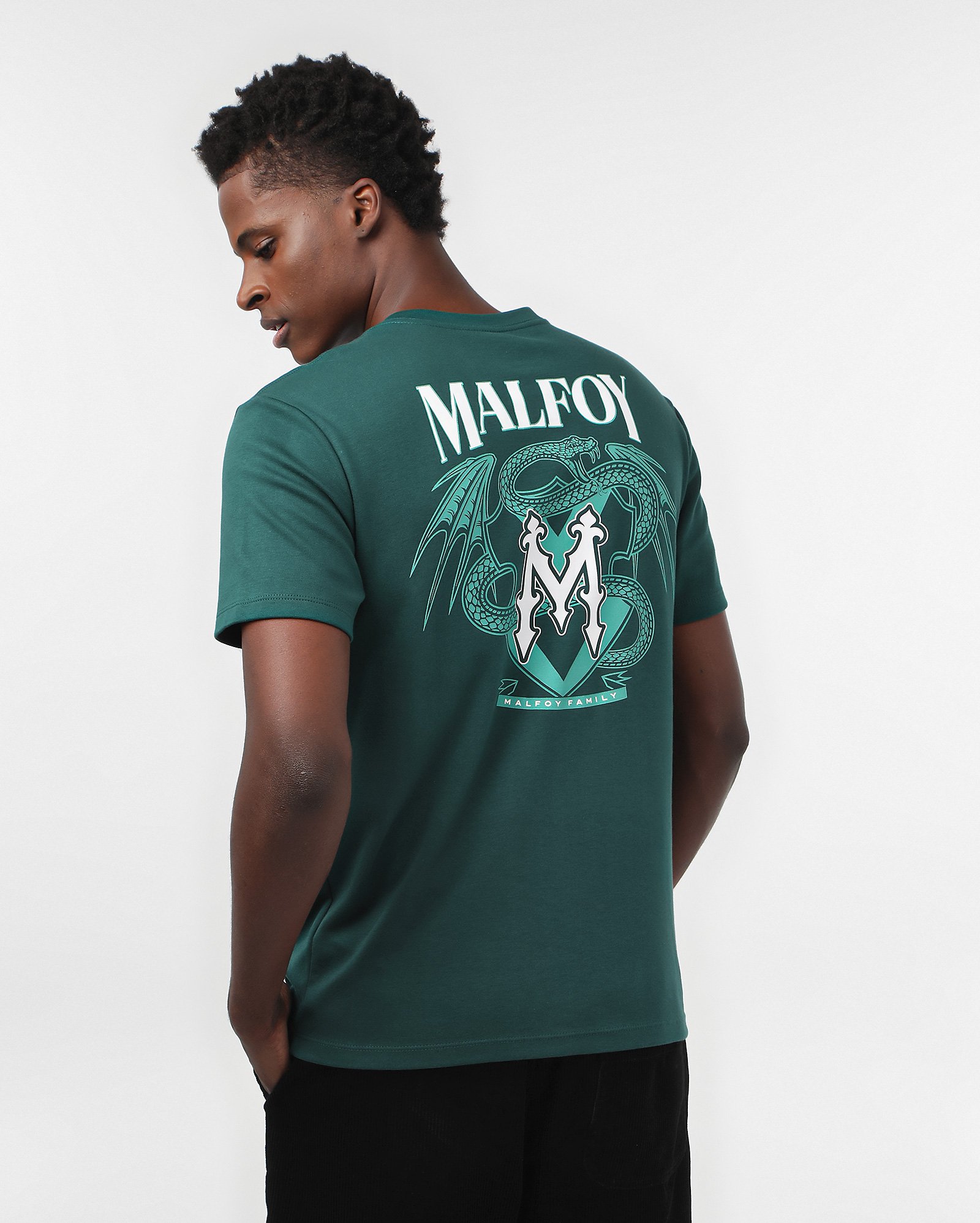 Camiseta masculina Malfoy family verde | FANLAB