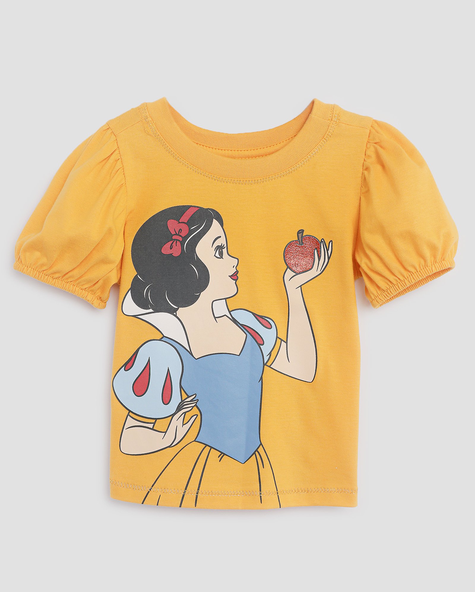 Camiseta infantil A Branca de Neve 1-4A amarela | Disney