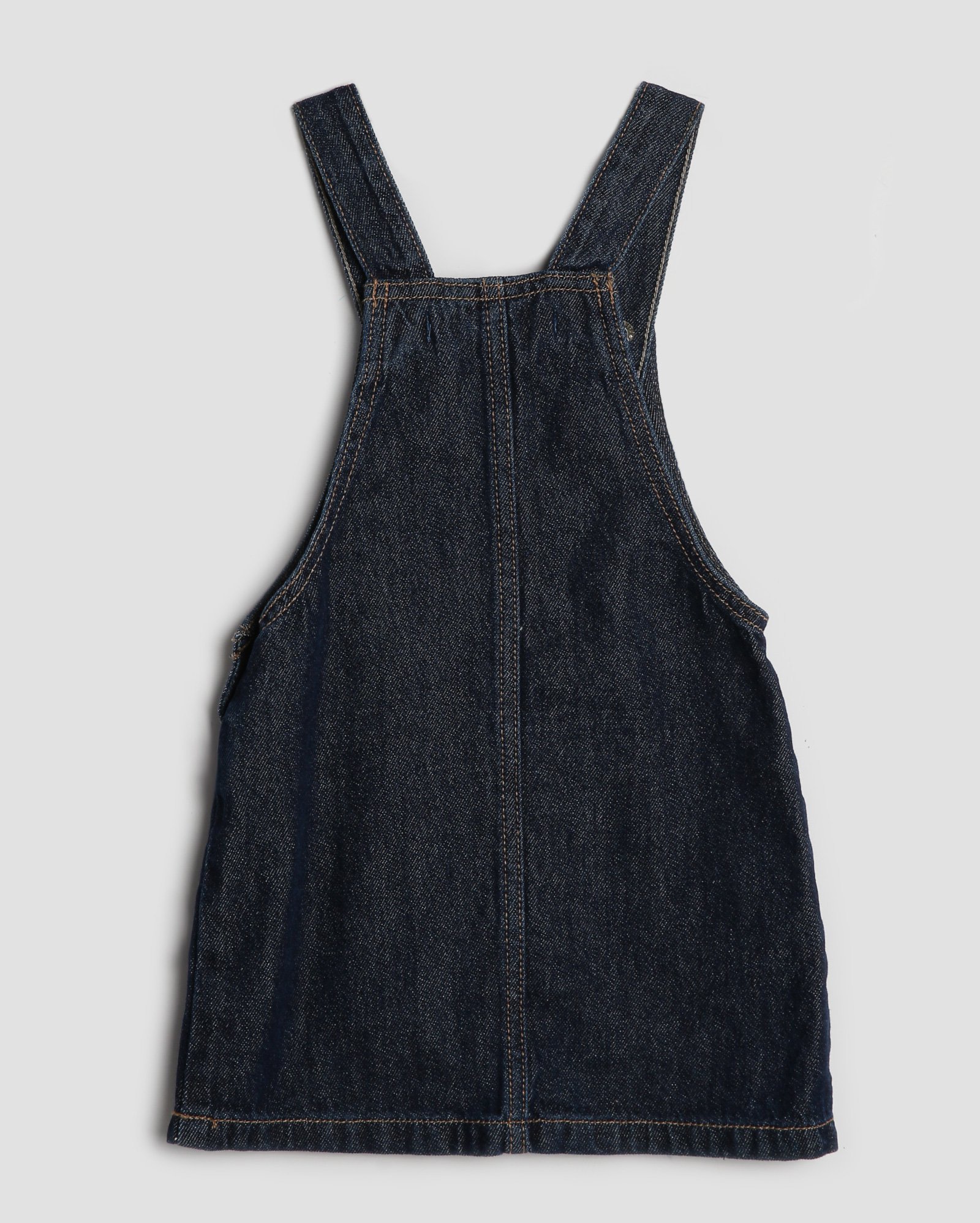 Salopete jeans infantil lacinhos 1-4A denim escuro | Pool Kids