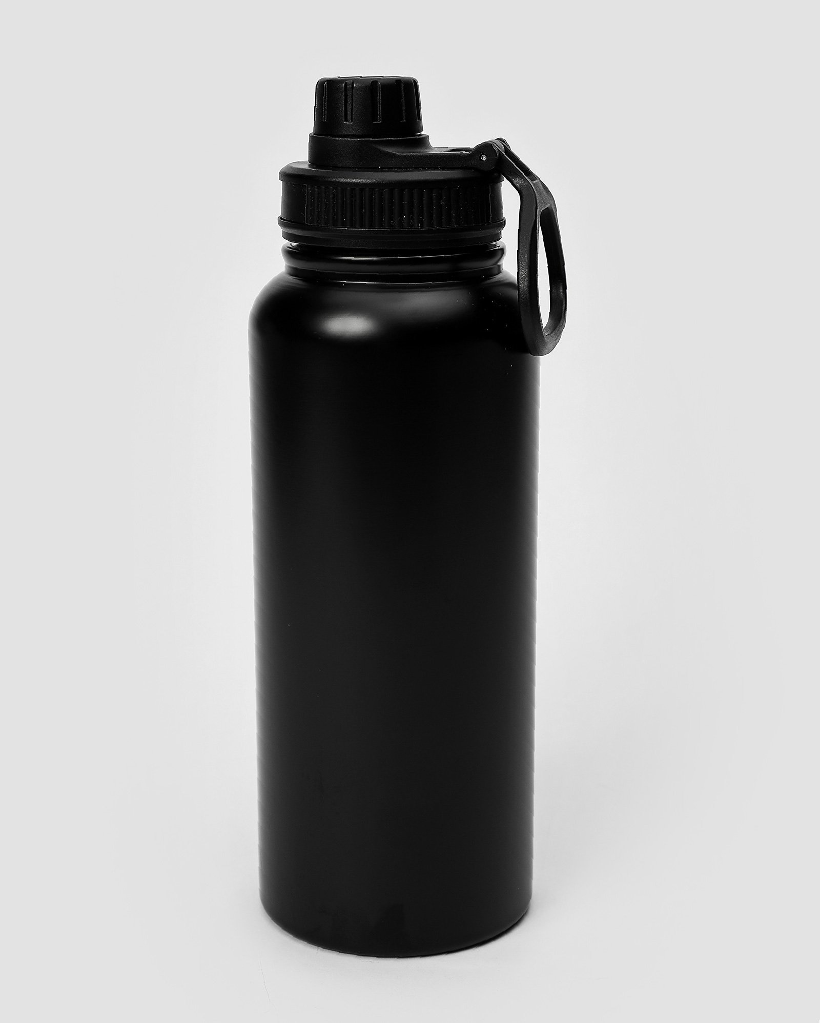 Garrafa squeeze de metal 1L lisa - Preto