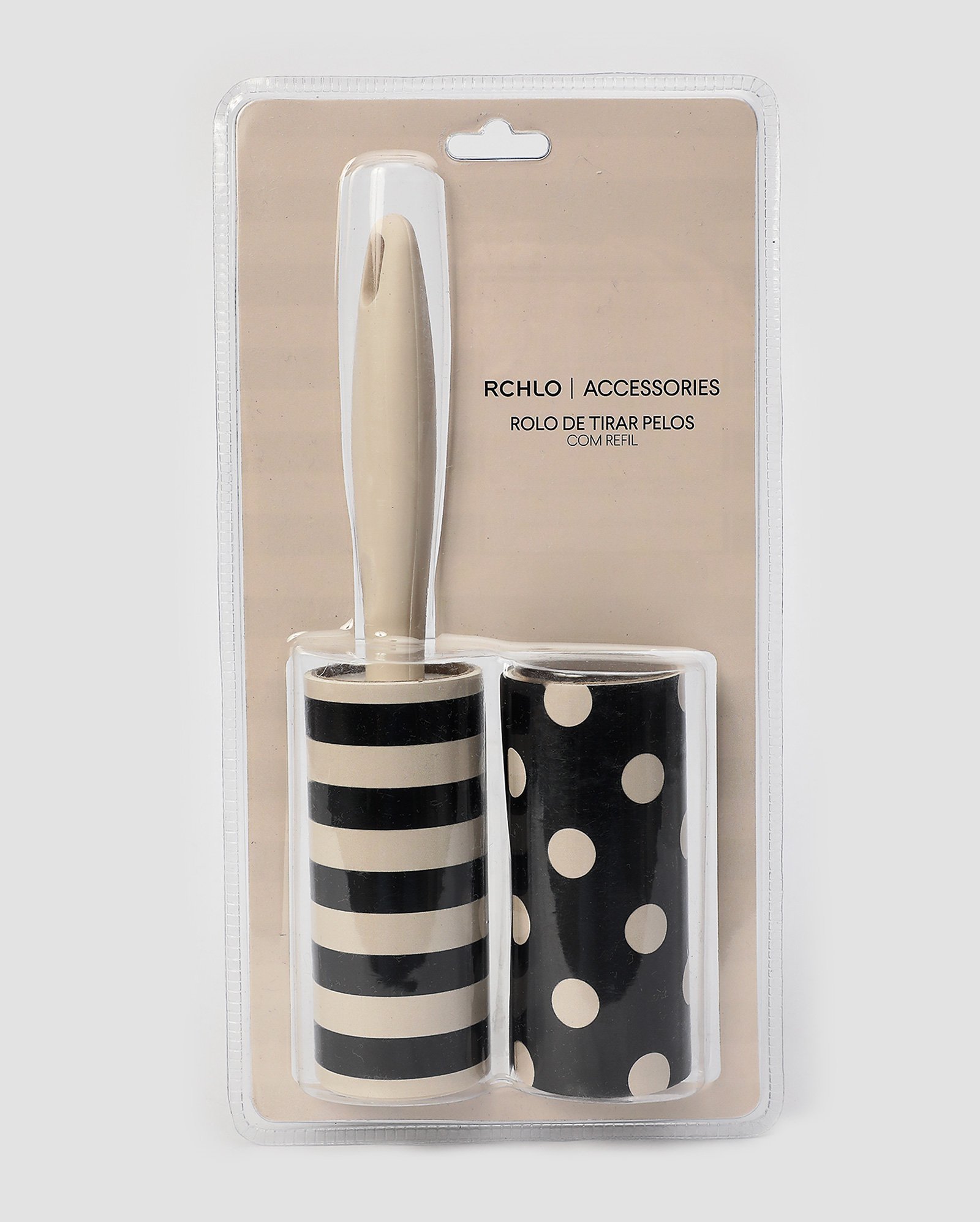 Kit rolo de tirar pelos de papel com refil poá listras multicor | Accessori by Riachuelo