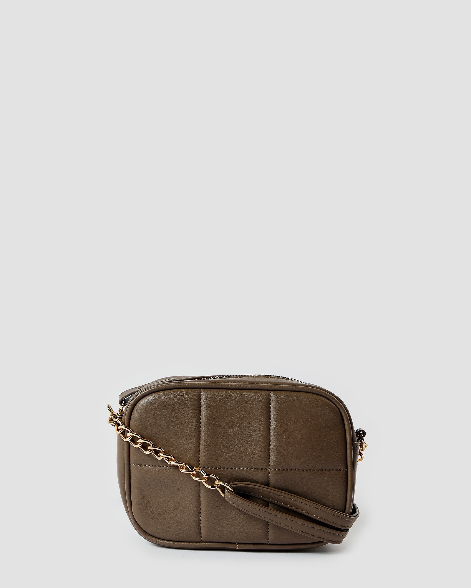 Bolsa transversal P câmera bag acolchoada - Bege Escuro | Accessori by Riachuelo