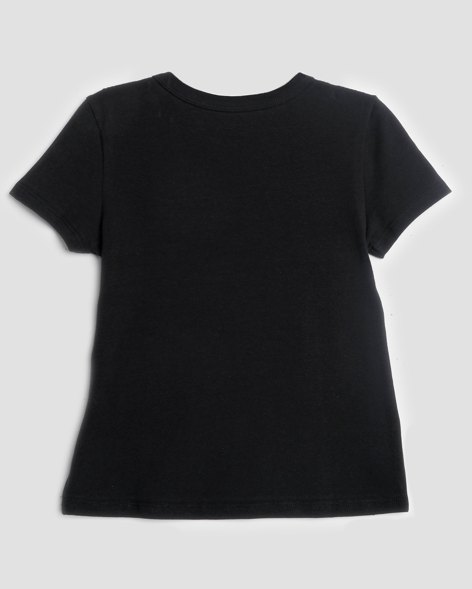 Camiseta cropped juvenil manga curta lisa - Preto | Pool