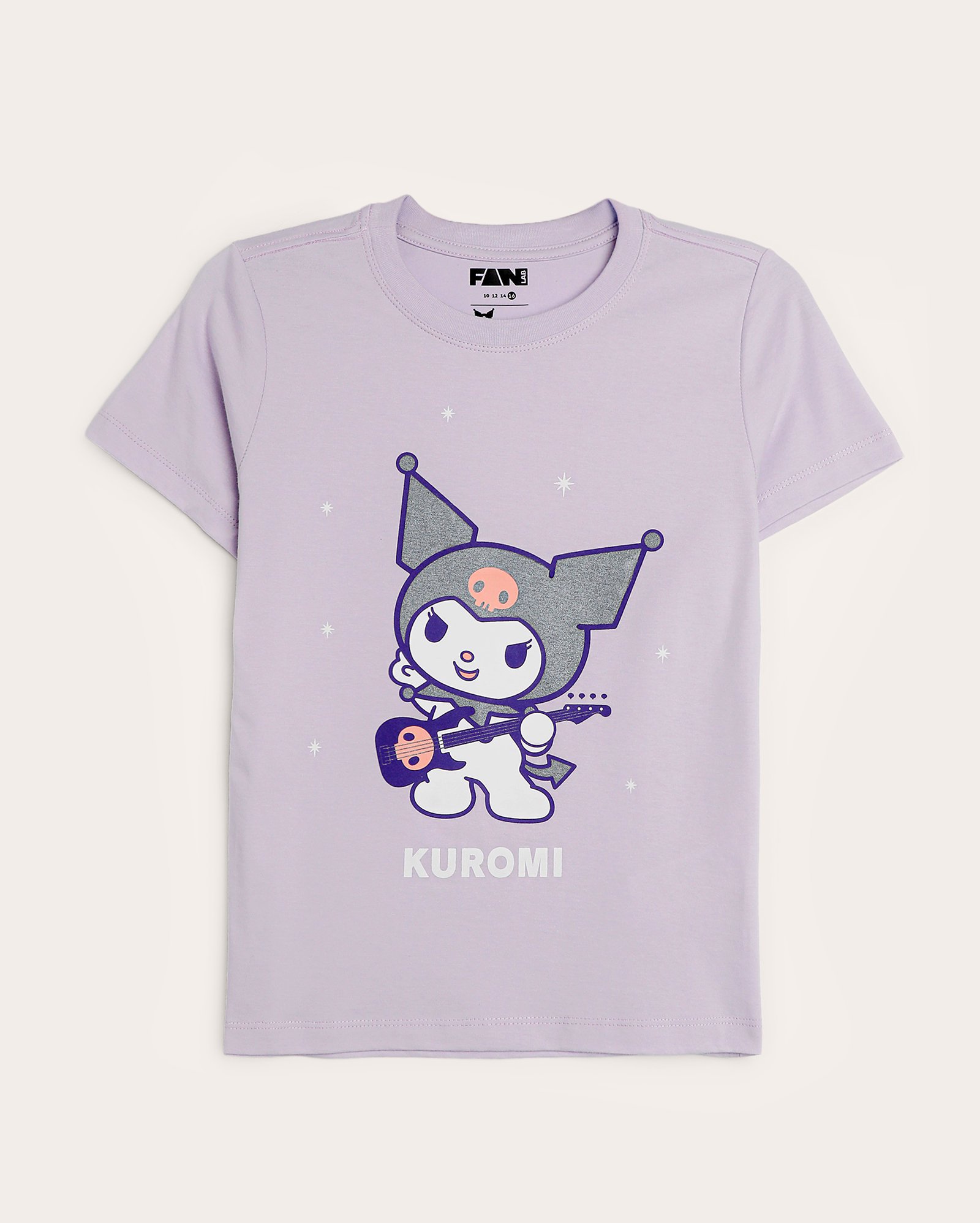 Camiseta juvenil Hello Kitty Kuromi lilás | FANLAB
