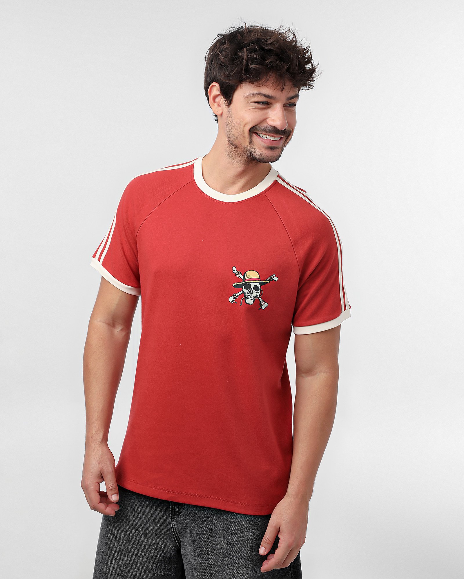 Camiseta masculina regular One Piece vermelha | FANLAB