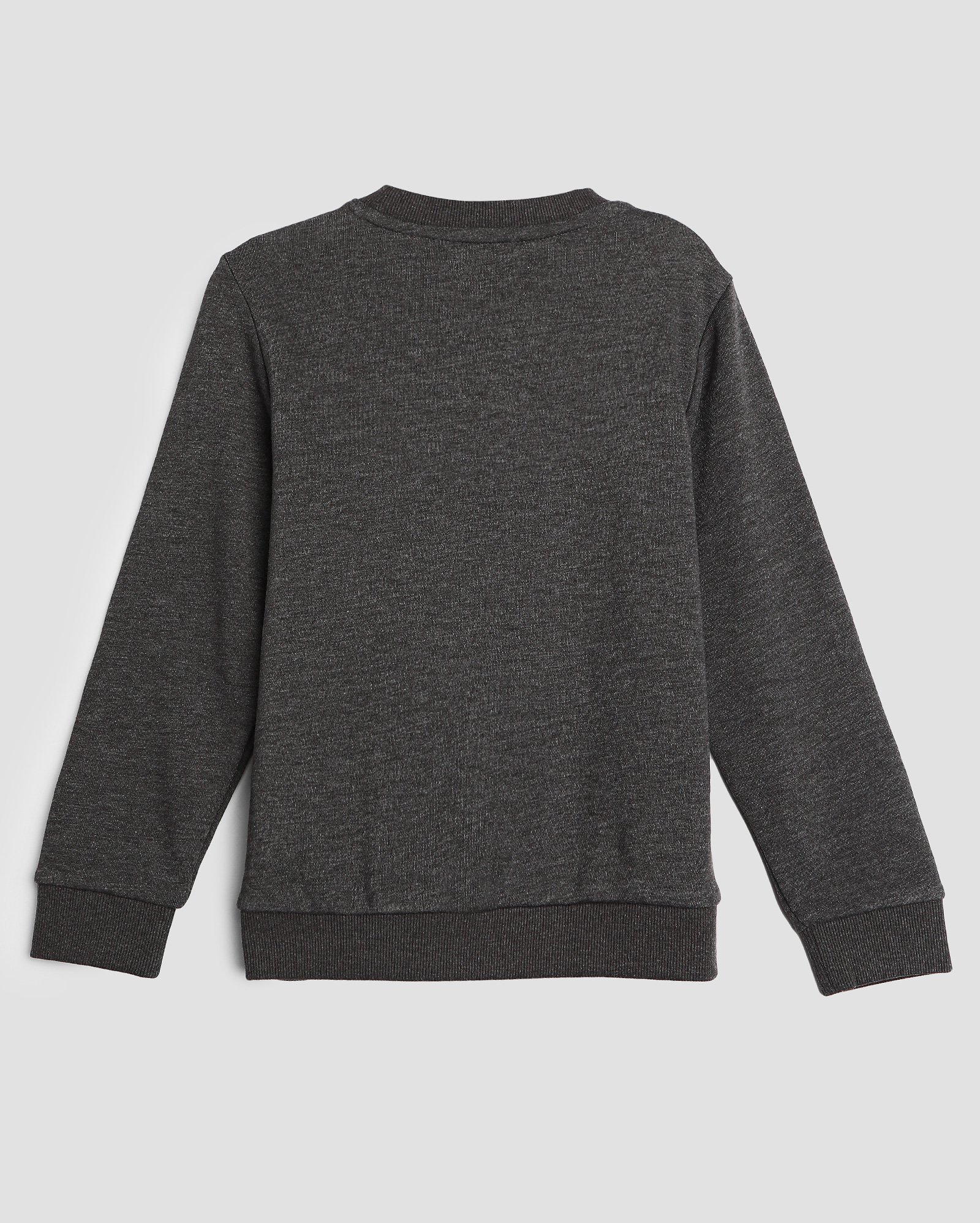 Blusa de moletom infantil ampla 4-10A - Cinza Escuro Mescla | Pool Kids