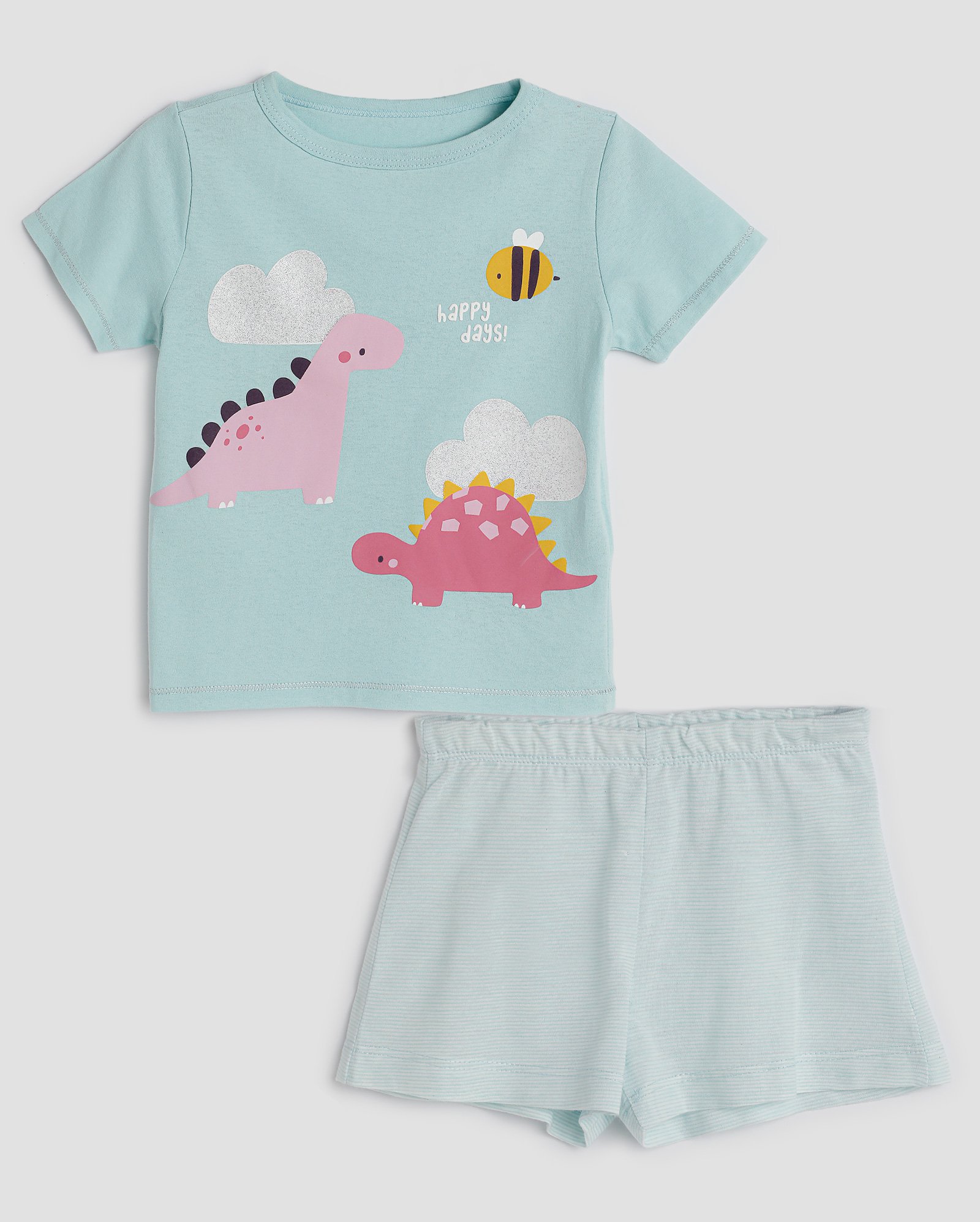 Pijama curto infantil bolso dinossauro 1-4A azul | Accessori by Riachuelo