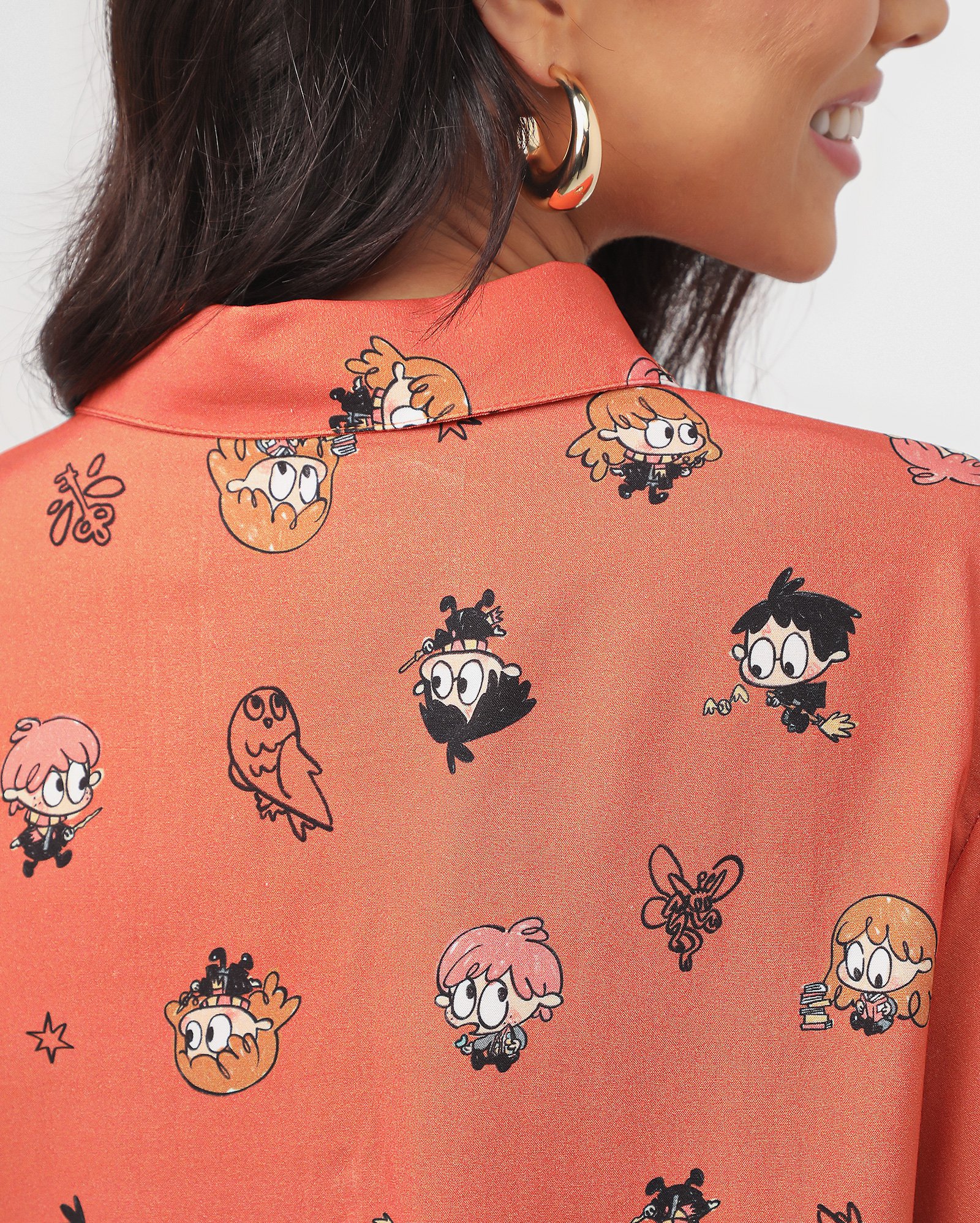 Camisa cropped Harry Potter e amigos laranja | FANLAB — foto 4