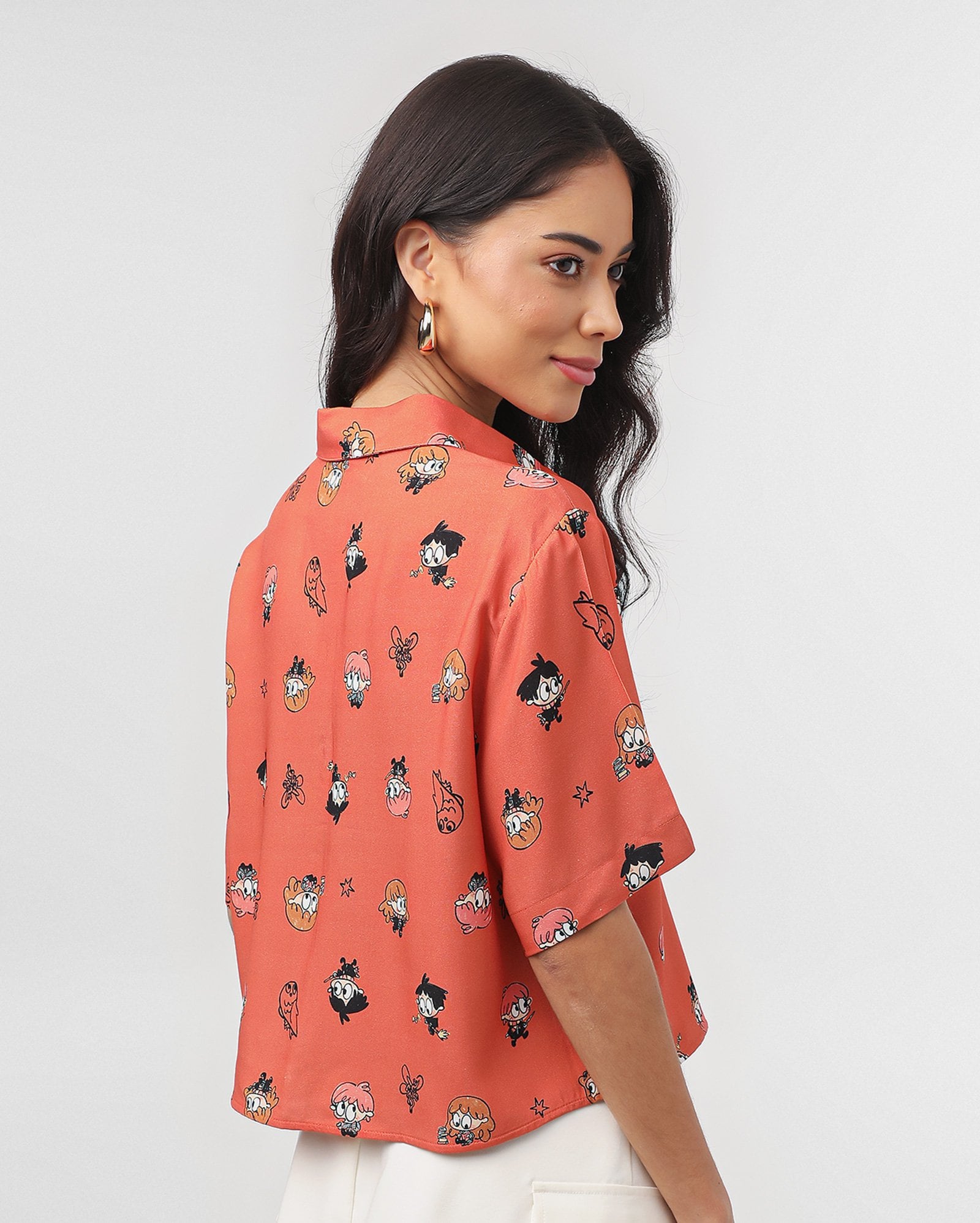 Camisa cropped Harry Potter e amigos laranja | FANLAB — foto 7
