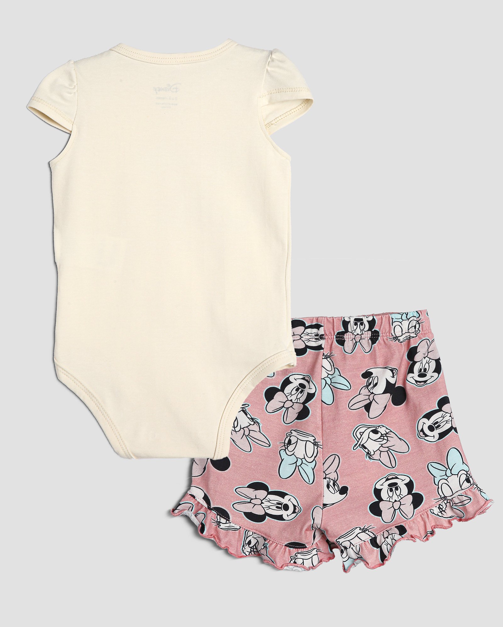 Conjunto curto bebê Minnie e Margarida multicor | Disney