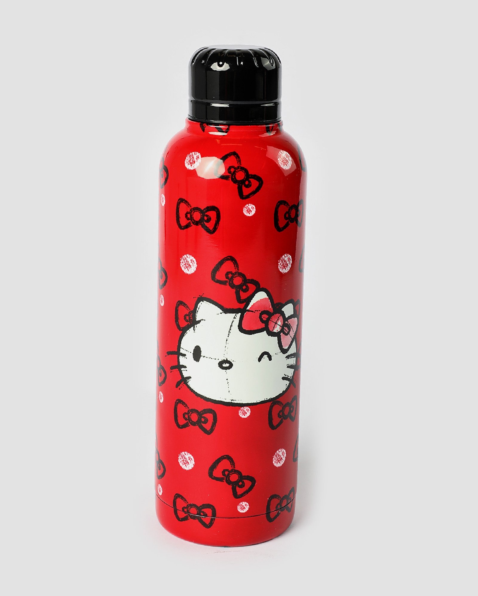 Garrafa térmica metal Hello Kitty 515ml vermelha | FANLAB