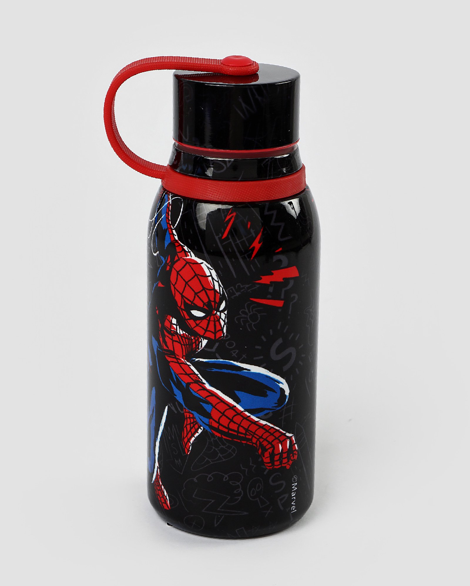 Garrafa térmica metal Homem-Aranha 330ml preta | FANLAB