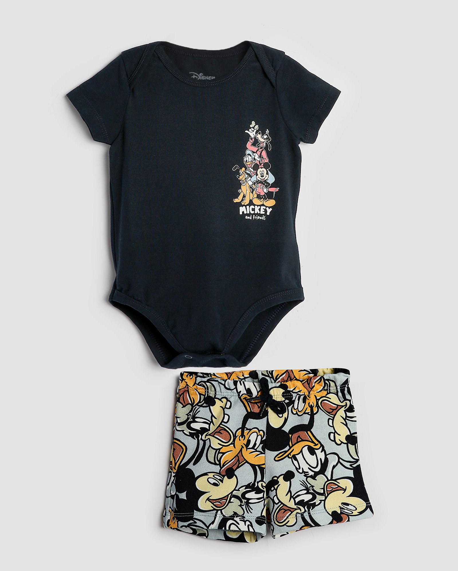 Conjunto curto bebê Mickey Mouse e amigos multicor | Disney