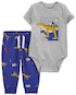 Conjunto longo bebê 2 peças mescla dino multicor | Carter's