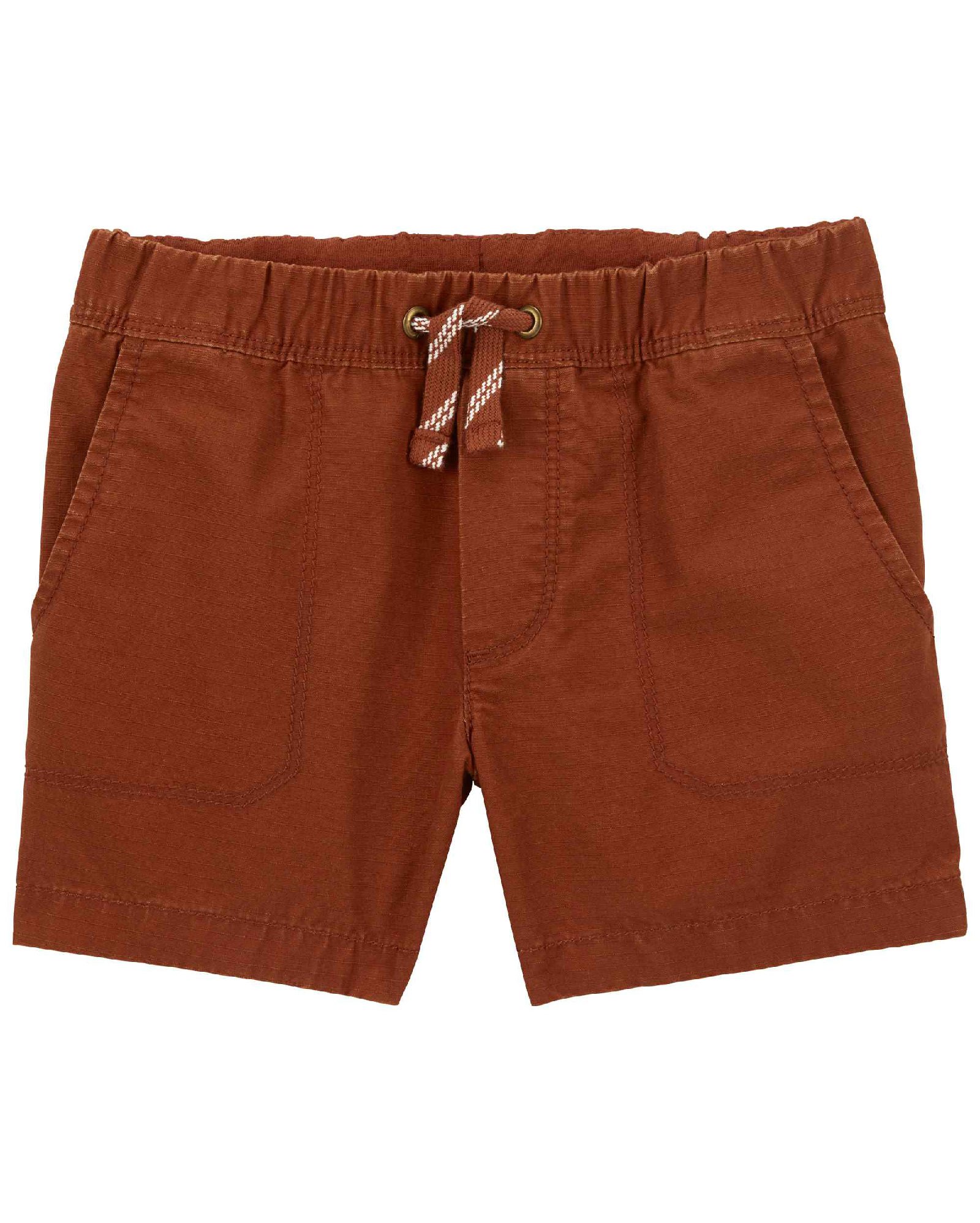 Bermuda sarja infantil com elástico e cordão marrom | Carter's