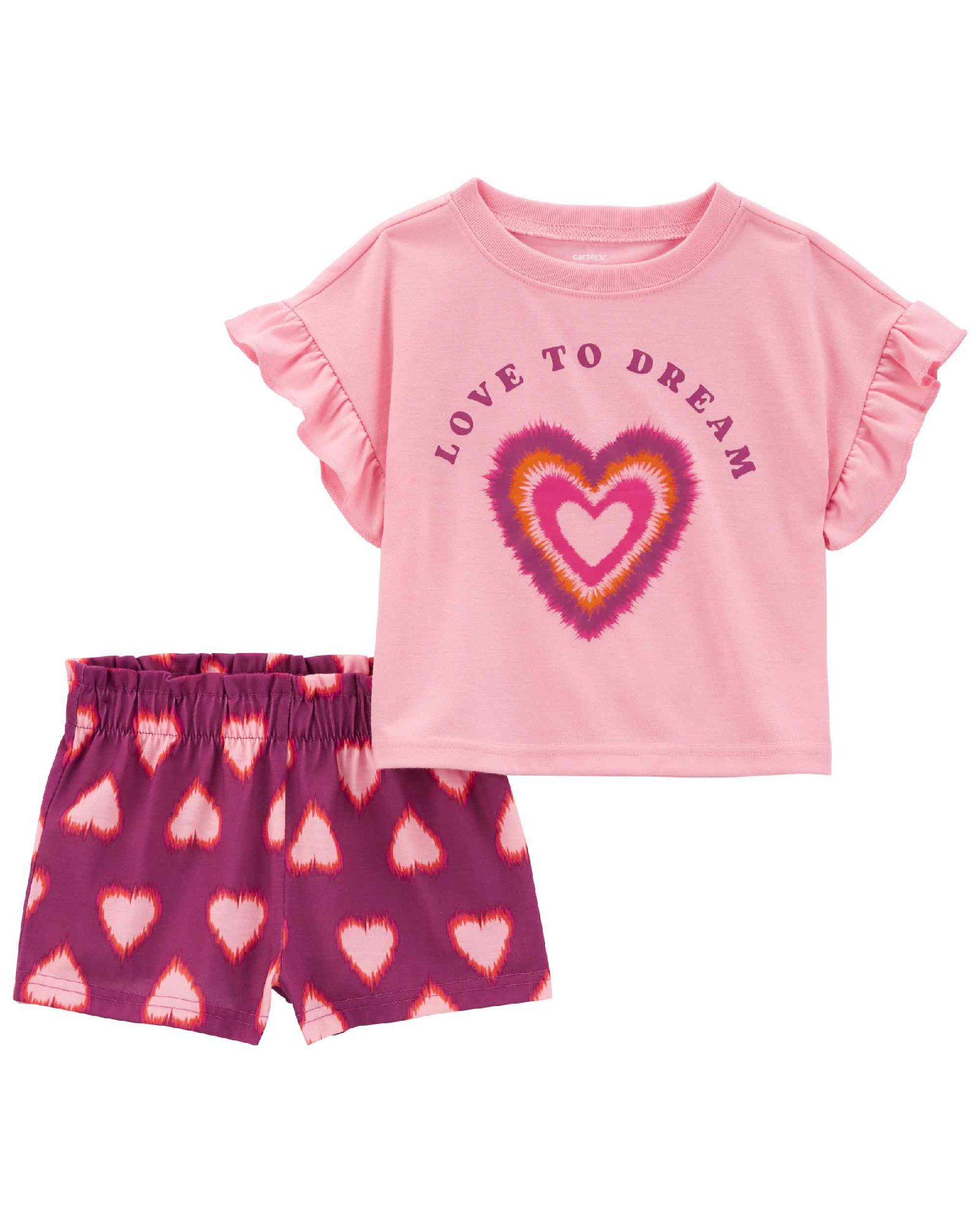 Pijama curto infantil 2 peças love to dream multicor | Carter's