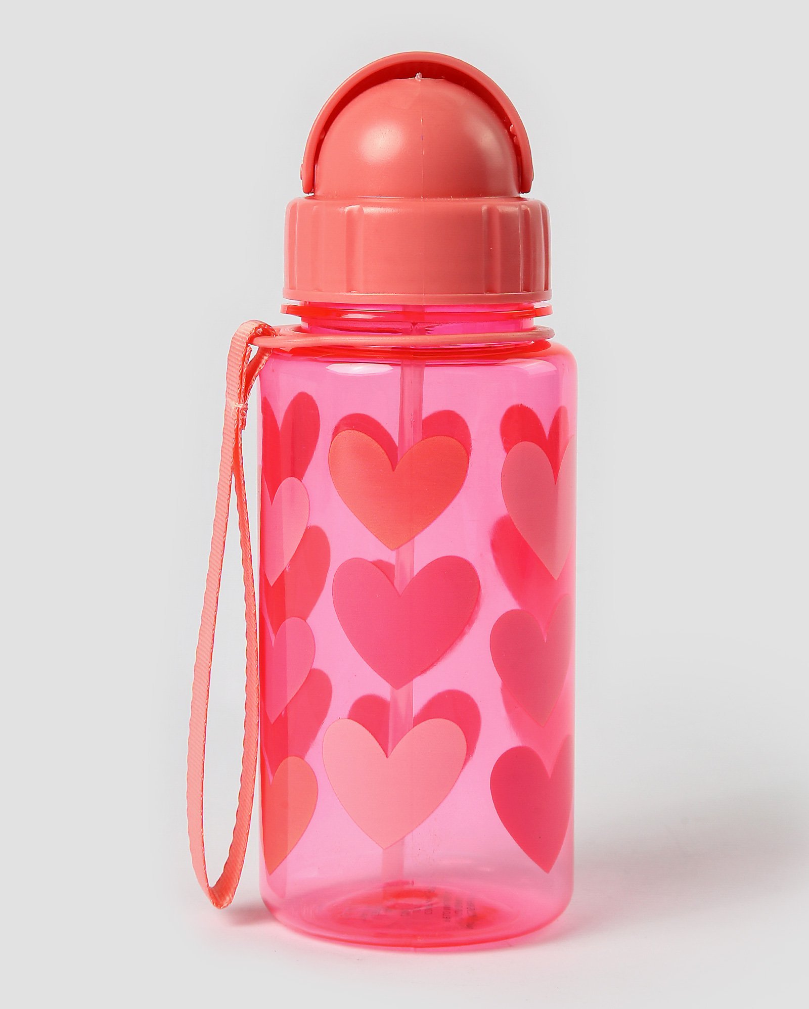 Garrafa squeeze infantil corações 450ml rosa | Accessori by Riachuelo