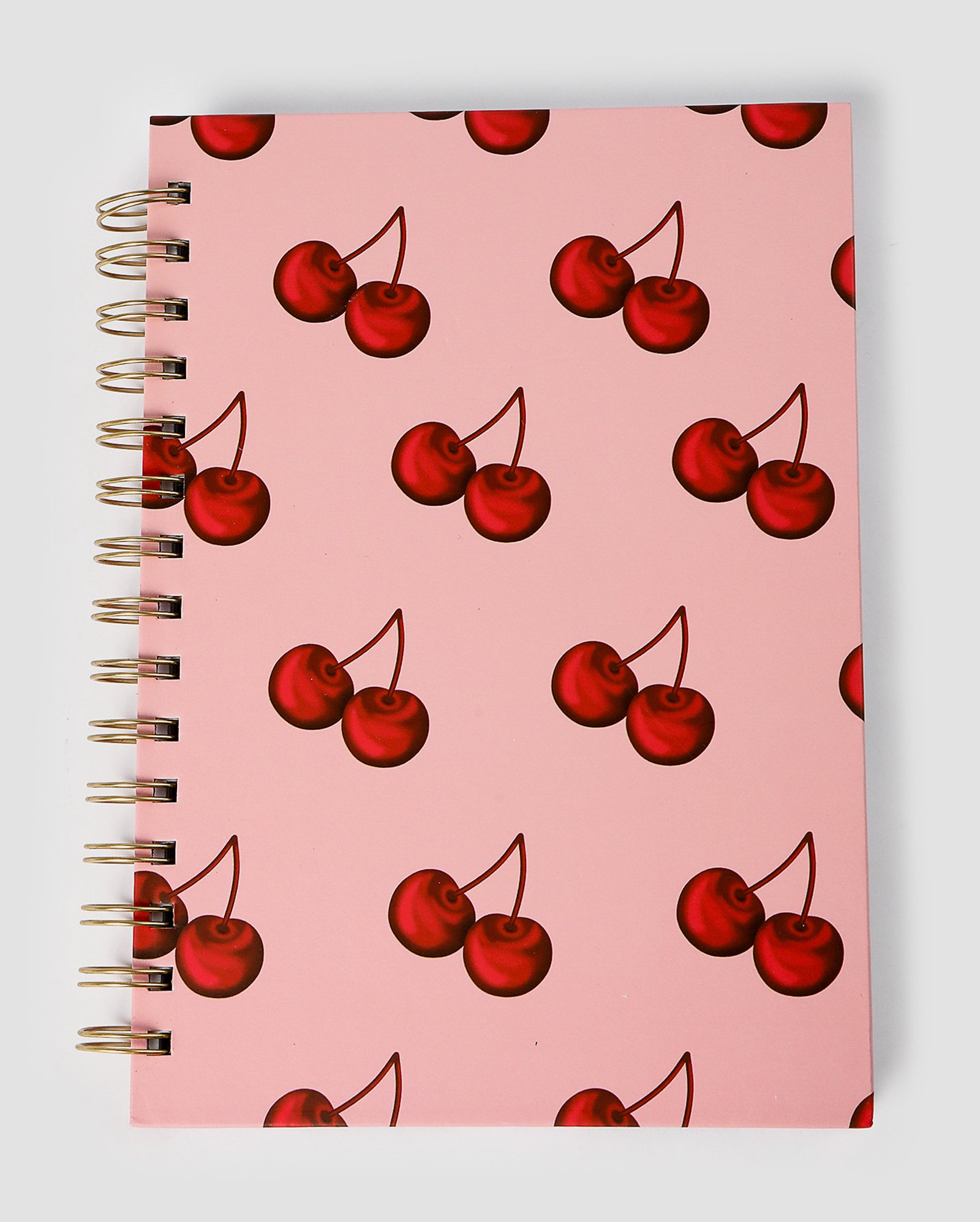Caderno espiral estampa cerejas rosa | Accessori by Riachuelo
