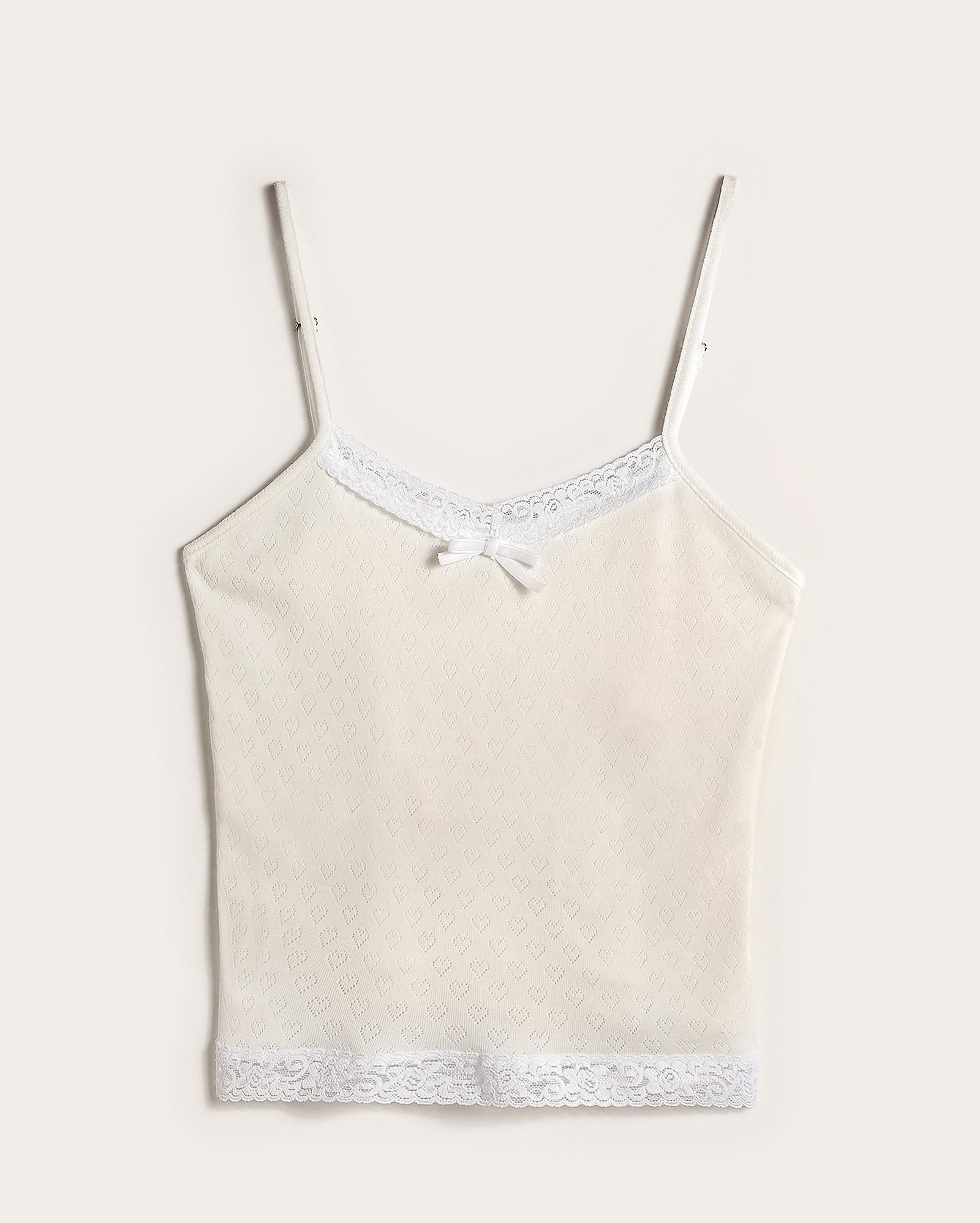 Regata juvenil com renda off-white | Pool