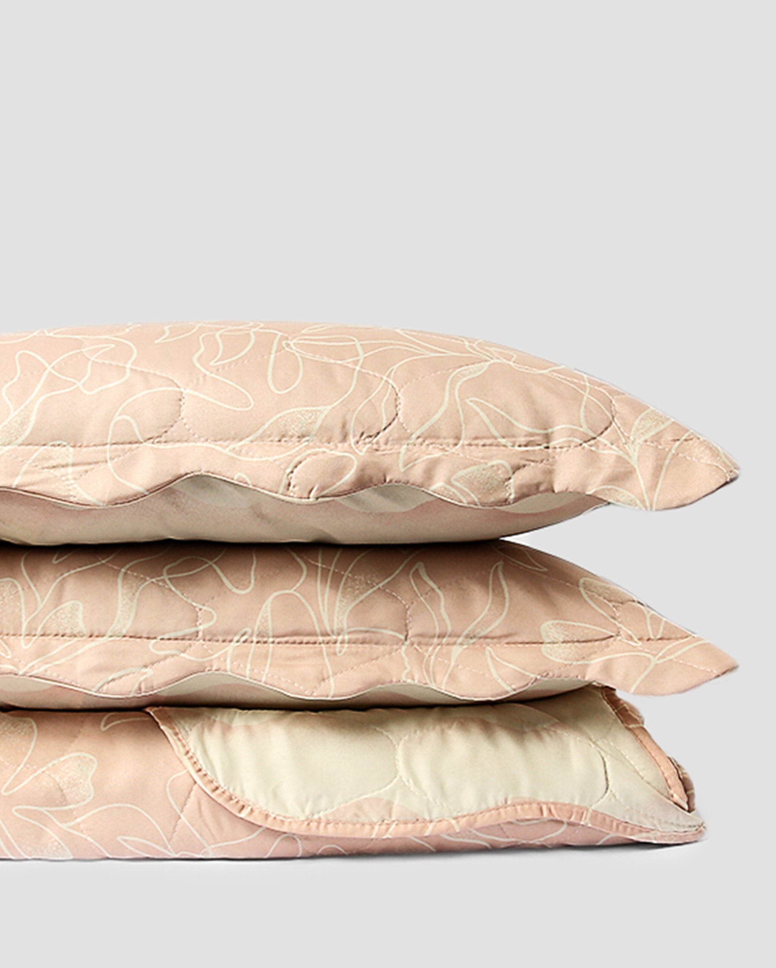 Kit colcha queen 3 peças matelada dupla face Boutis Raissa rosa | Casa Riachuelo