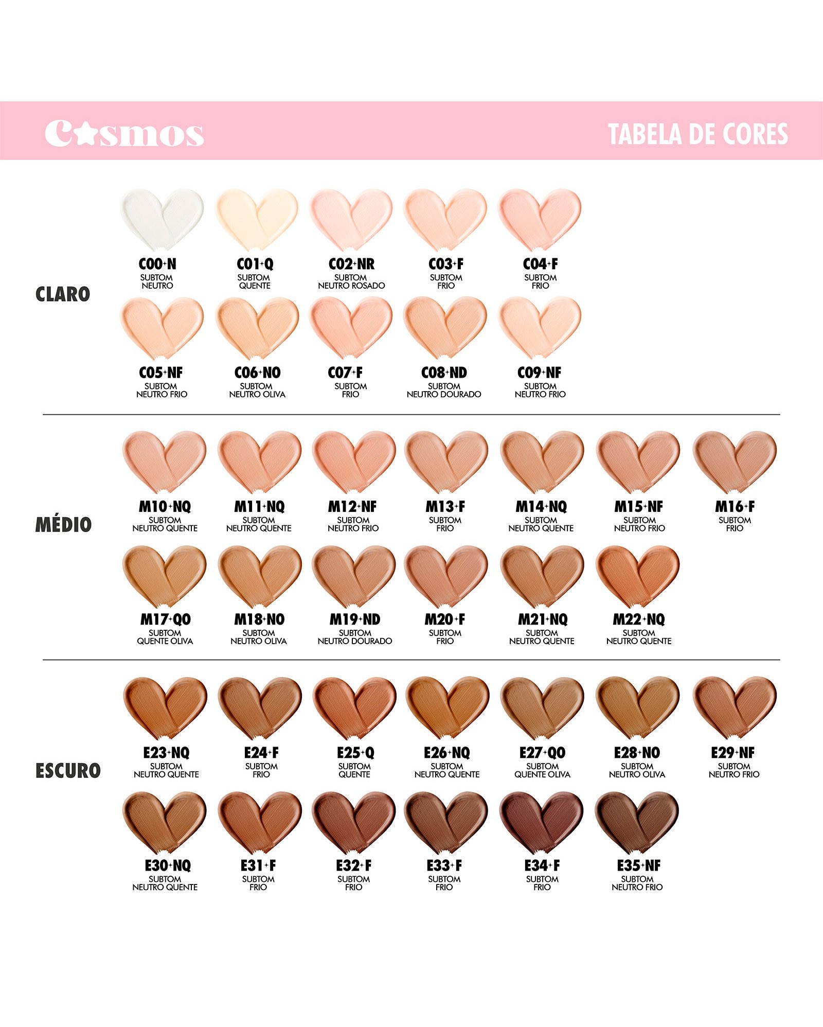 Matte Cosmos Color Riachuelo | Base semi matte Cosmos KB 30g C00N | Karen Bachini Beauty