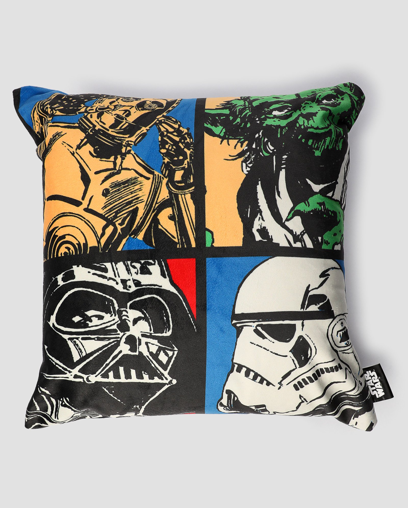 Almofada personagens quadros 40x40cm multicor | Casa Riachuelo