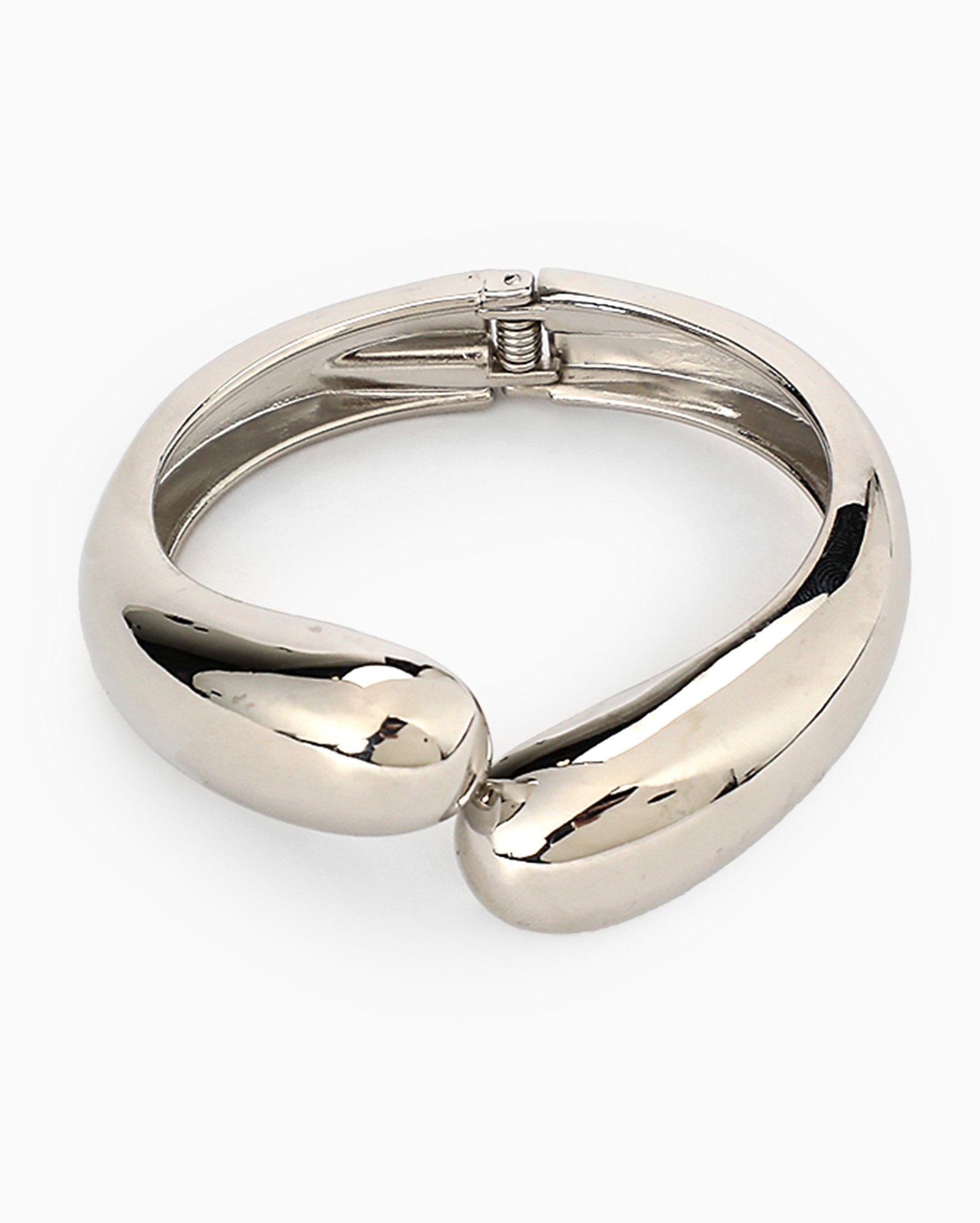 Pulseira feminina aro médio entrelaçado - Prateado | Accessori by Riachuelo