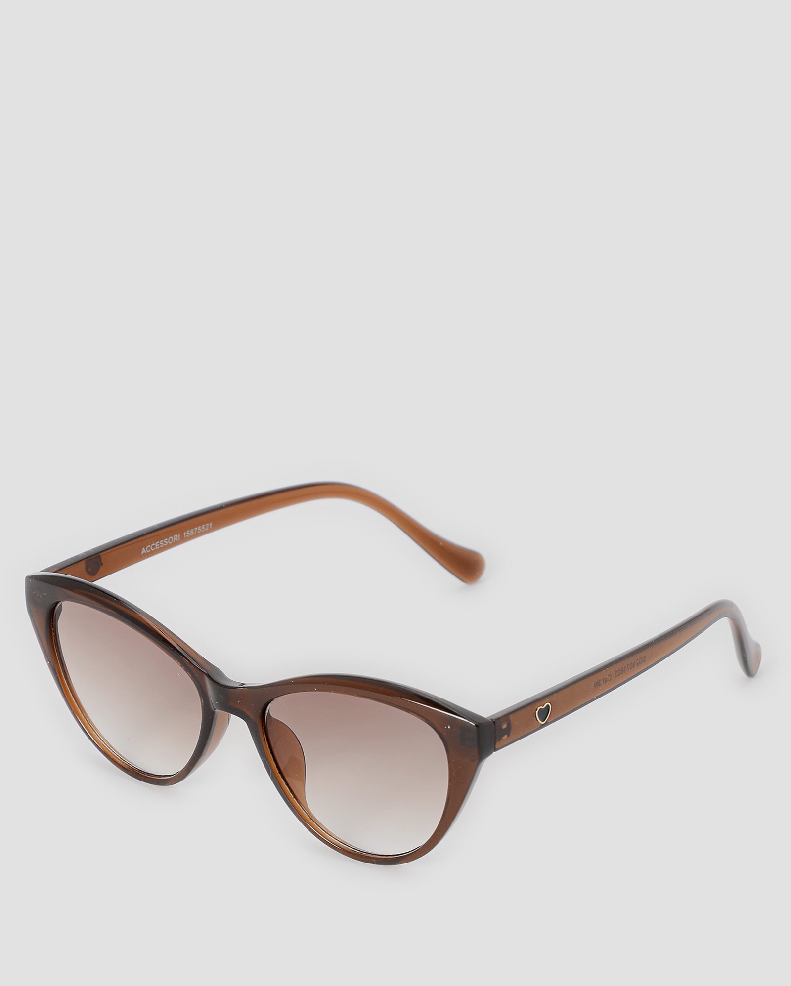 Óculos de sol feminino gateado lente degradê marrom | Riachuelo