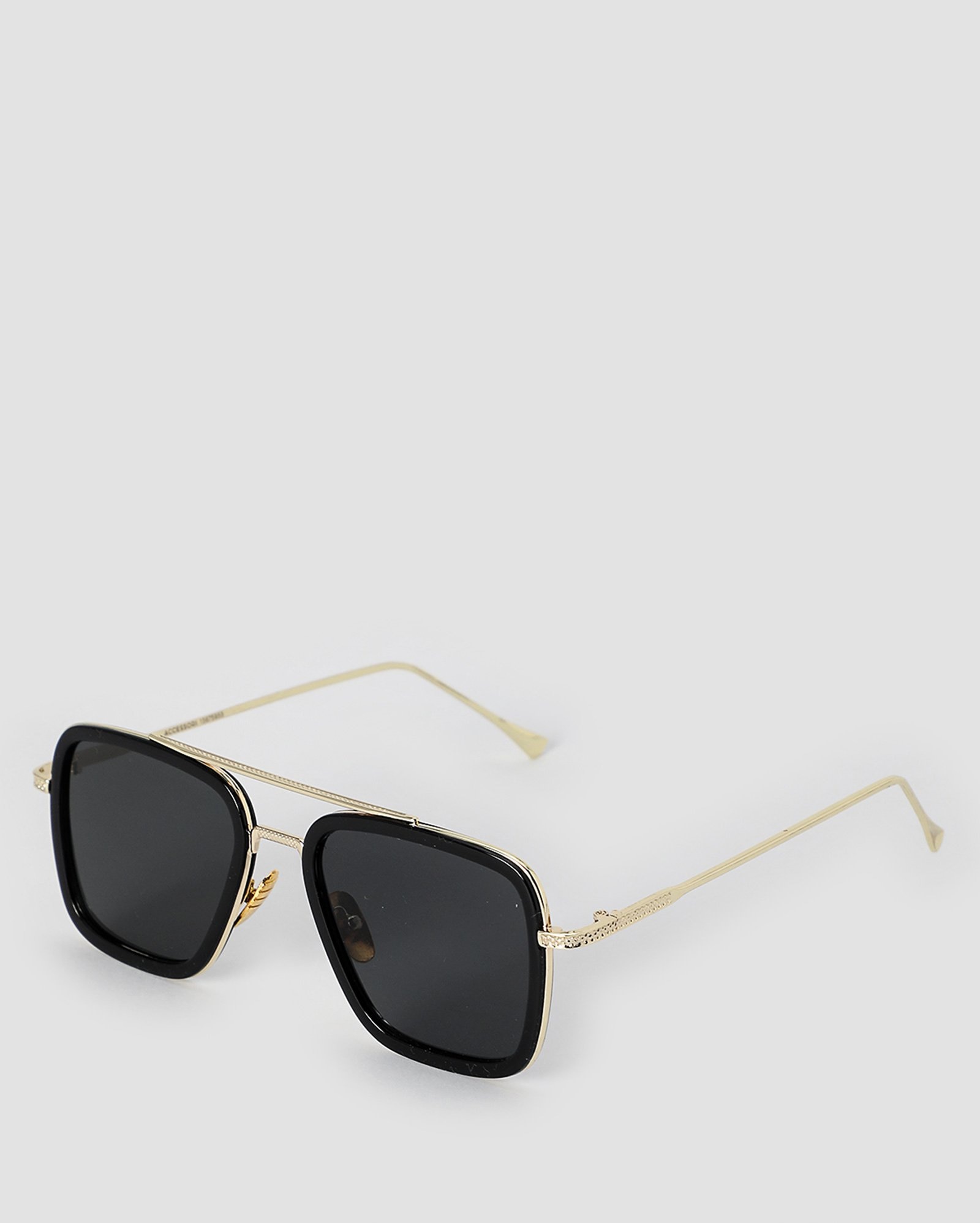 Óculos de sol feminino quadrado armação metal dourado | Riachuelo