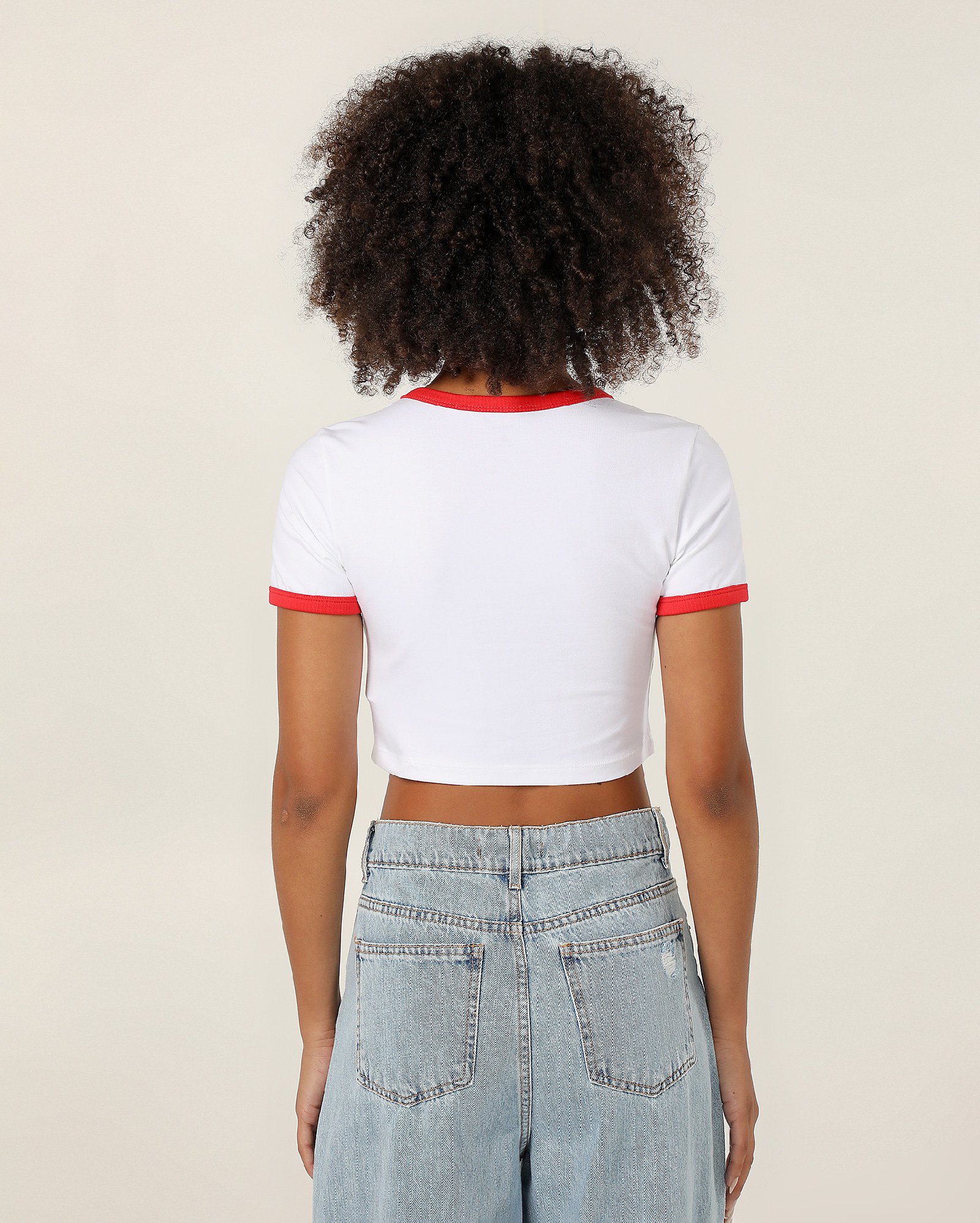 Camiseta cropped juvenil Paris world soccer branca | Pool