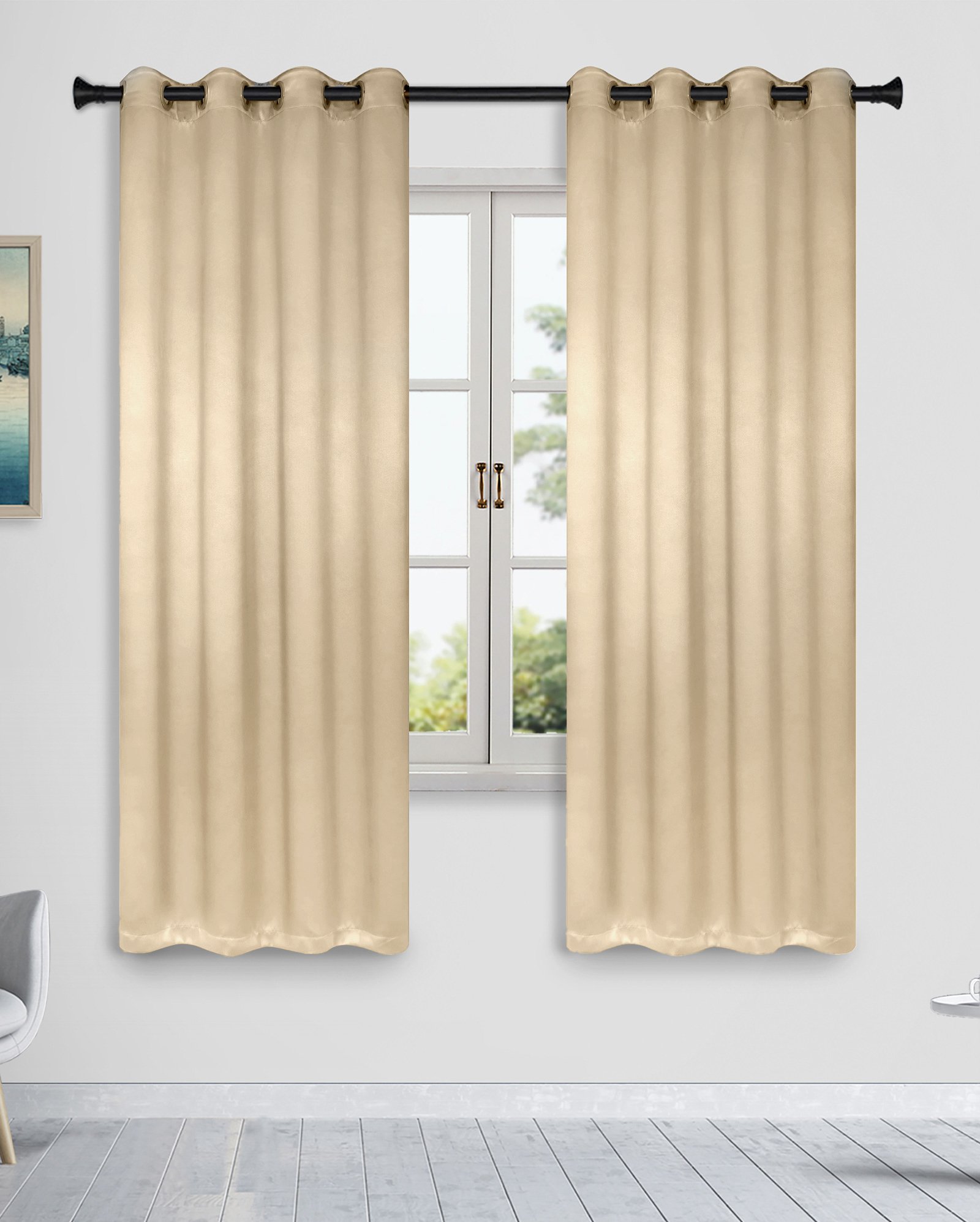 Cortina blackout Shine 1,70x2,60m - Bege | Casa Riachuelo