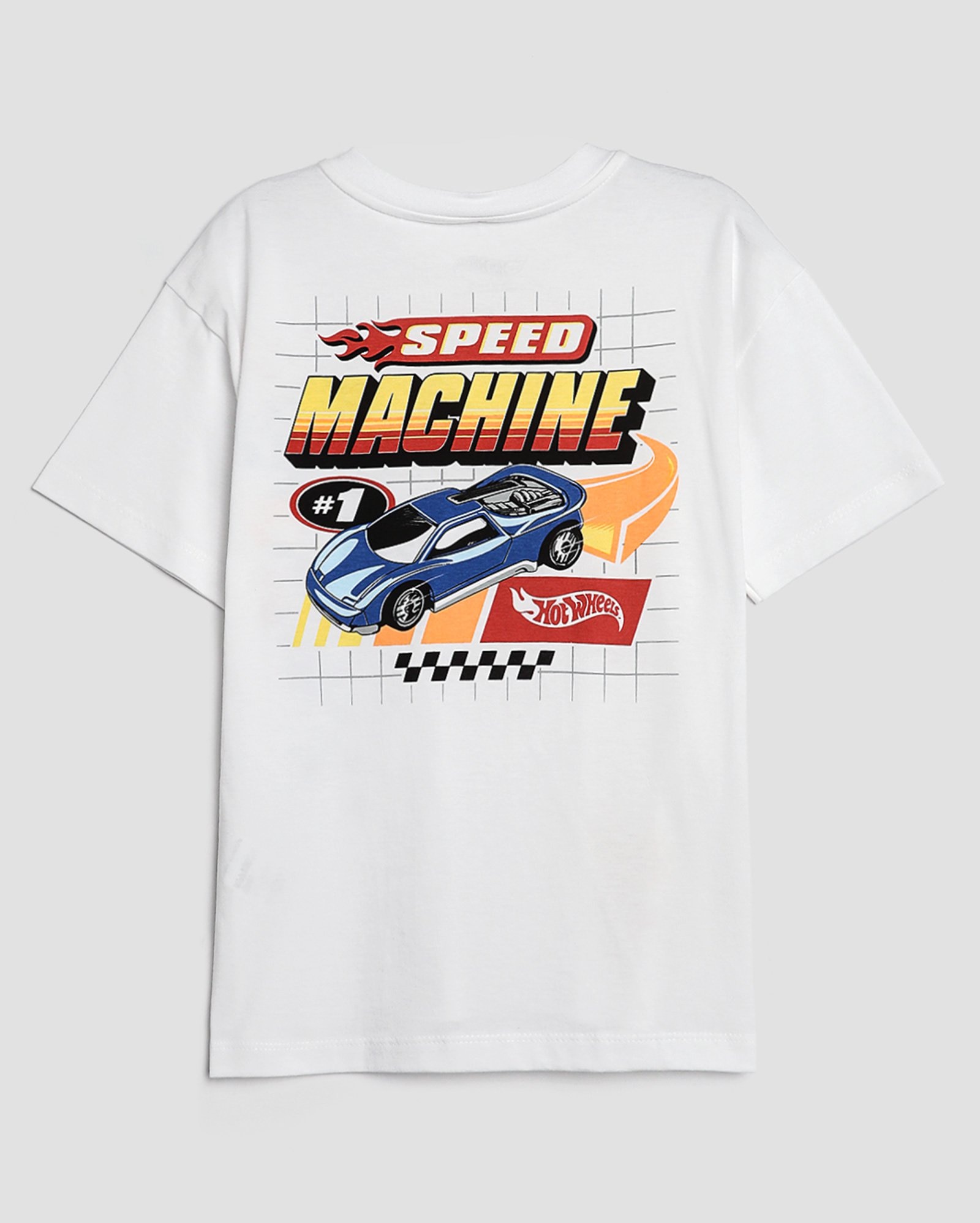 Camiseta infantil + munhequeiras 2 peças Hot Wheels 4-10A branca | Mattel