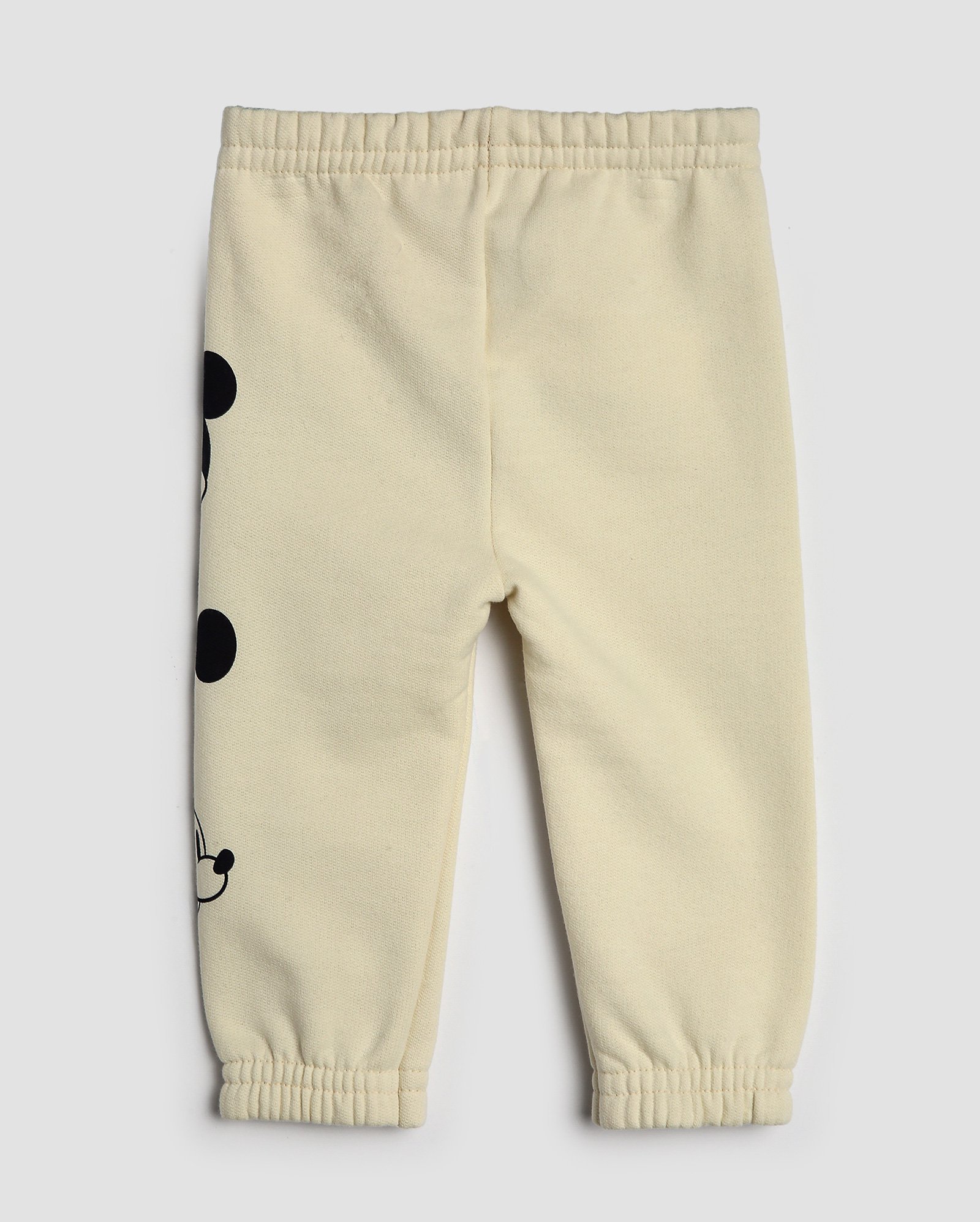 Calça de moletom bebê elástico Mickey Mouse bege - Bege Claro | Disney