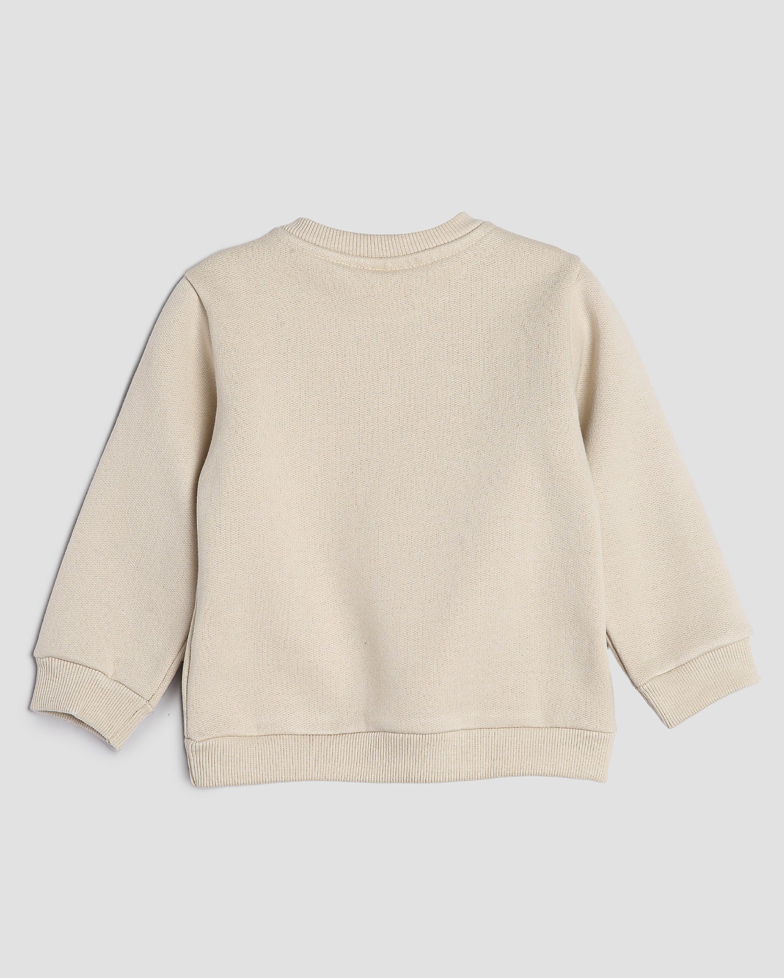 Blusa de moletom bebê básica - Bege Claro | Baby Way