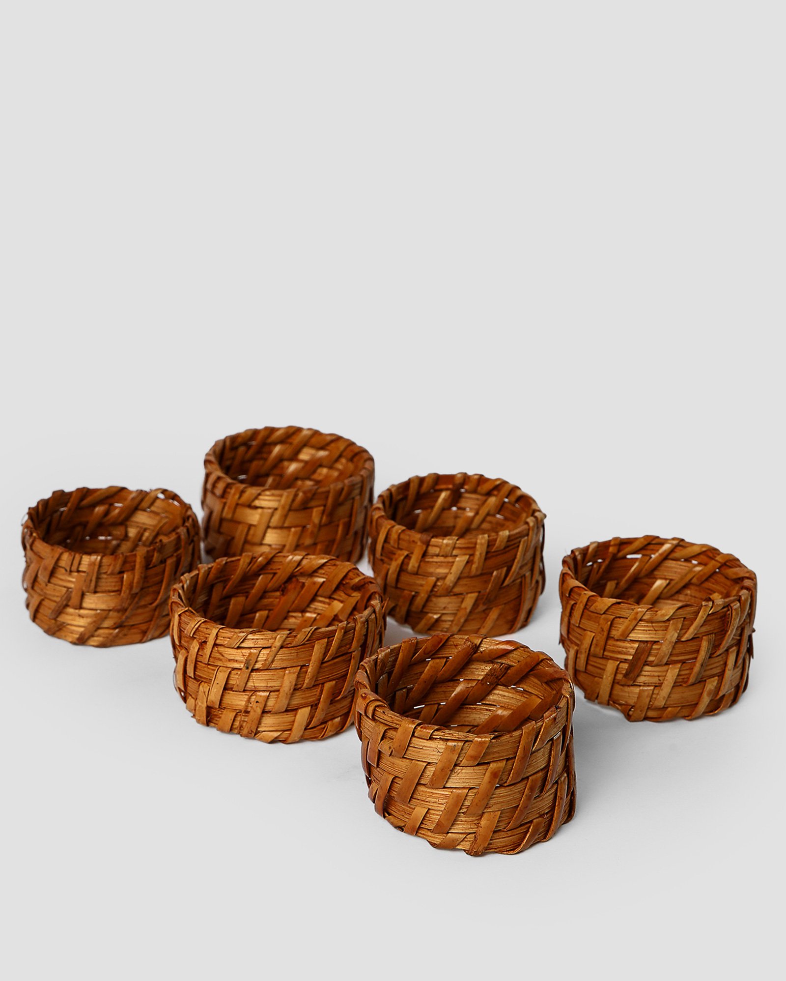 Kit argola para guardanapo 6 peças Frances 3x5cm bege | Casa Riachuelo