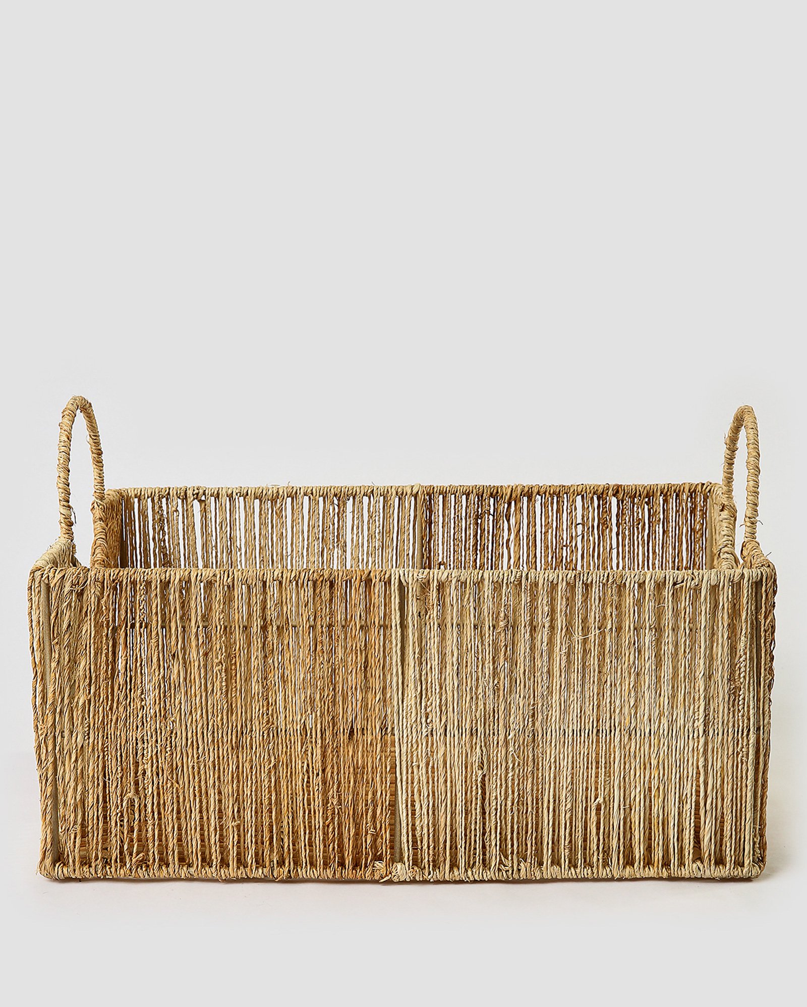 Cesto organizador retangular Mathias 35cm bege | Casa Riachuelo