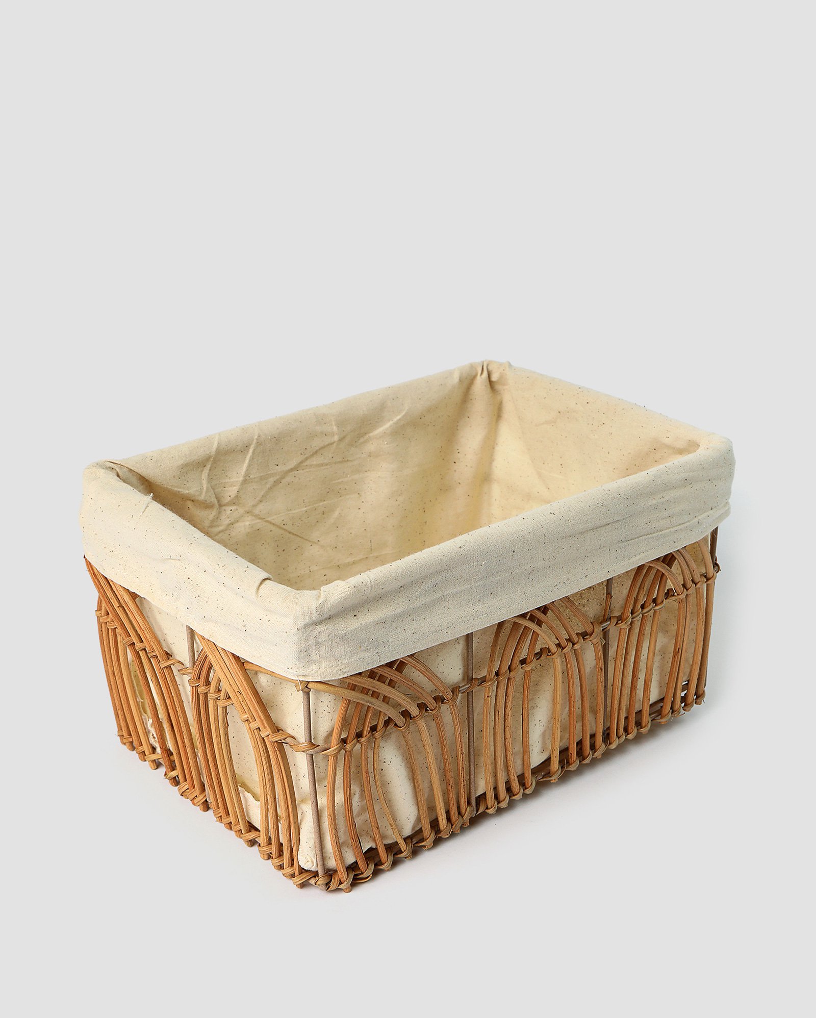 Cesto organizador M Arch 16cm bege | Casa Riachuelo
