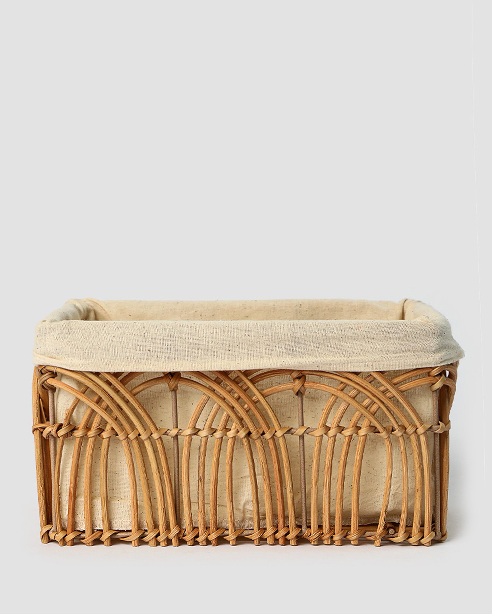 Cesto organizador P Arch 13cm bege | Casa Riachuelo