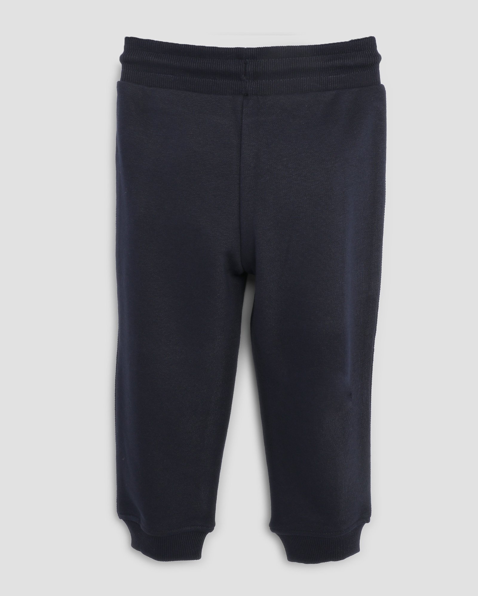Calça de moletom infantil jogger recorte canelado 1-4A - Azul Escuro | Pool Kids