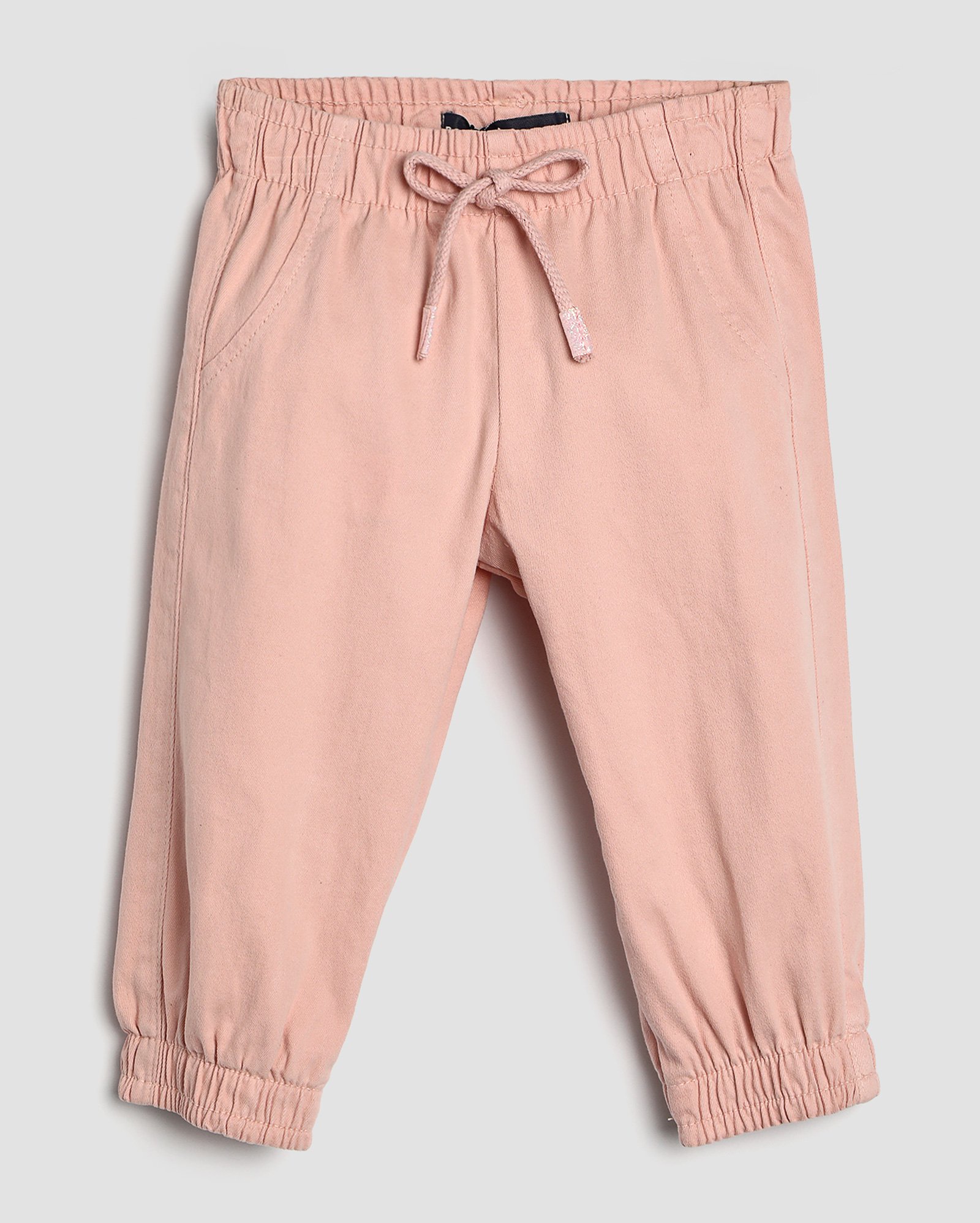 Calça sarja infantil jogger 1-4A - Rosa Claro | Pool Kids